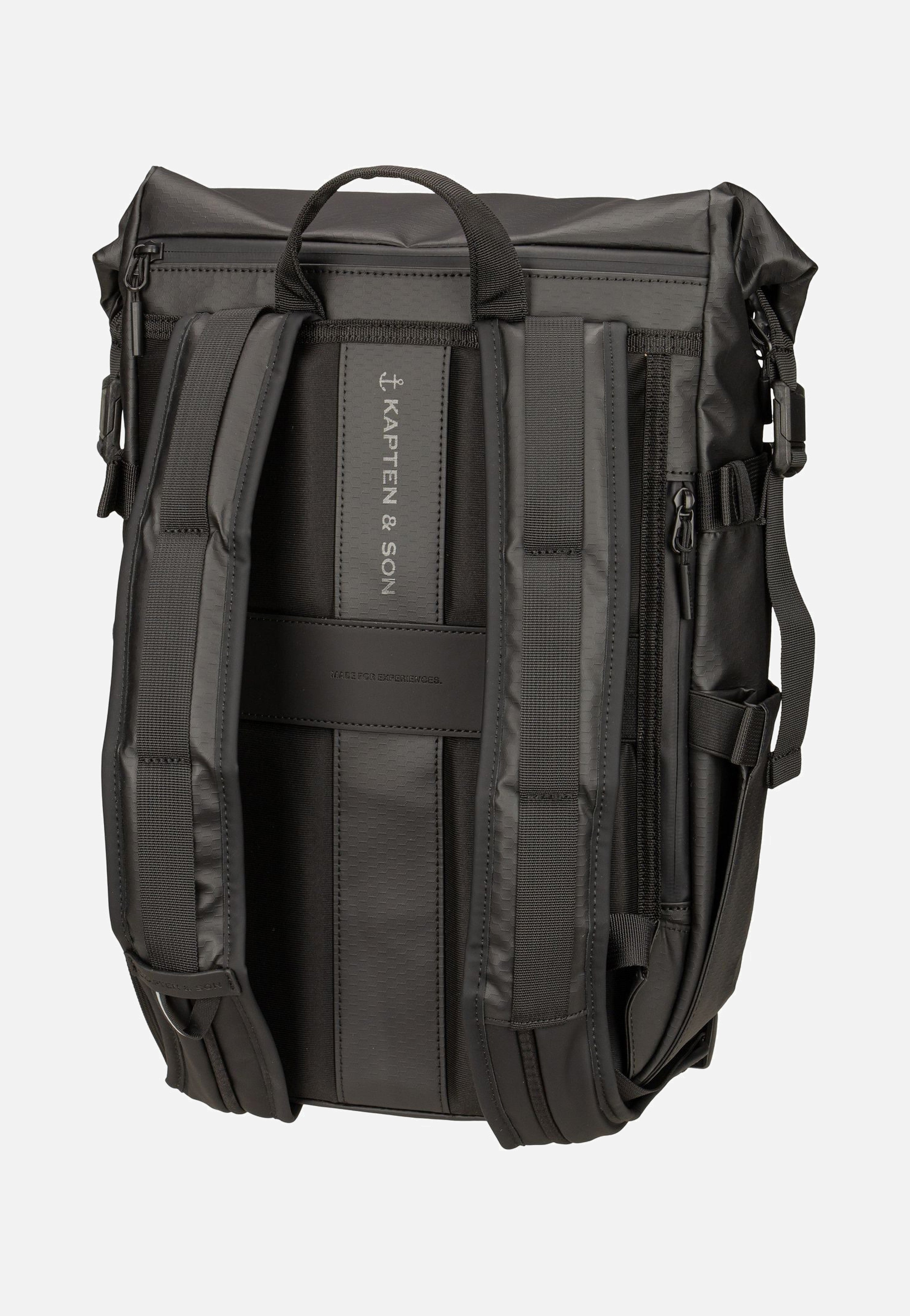 Kapten & Son - Lisbon Small All Black - Backpack | Neutral-Image