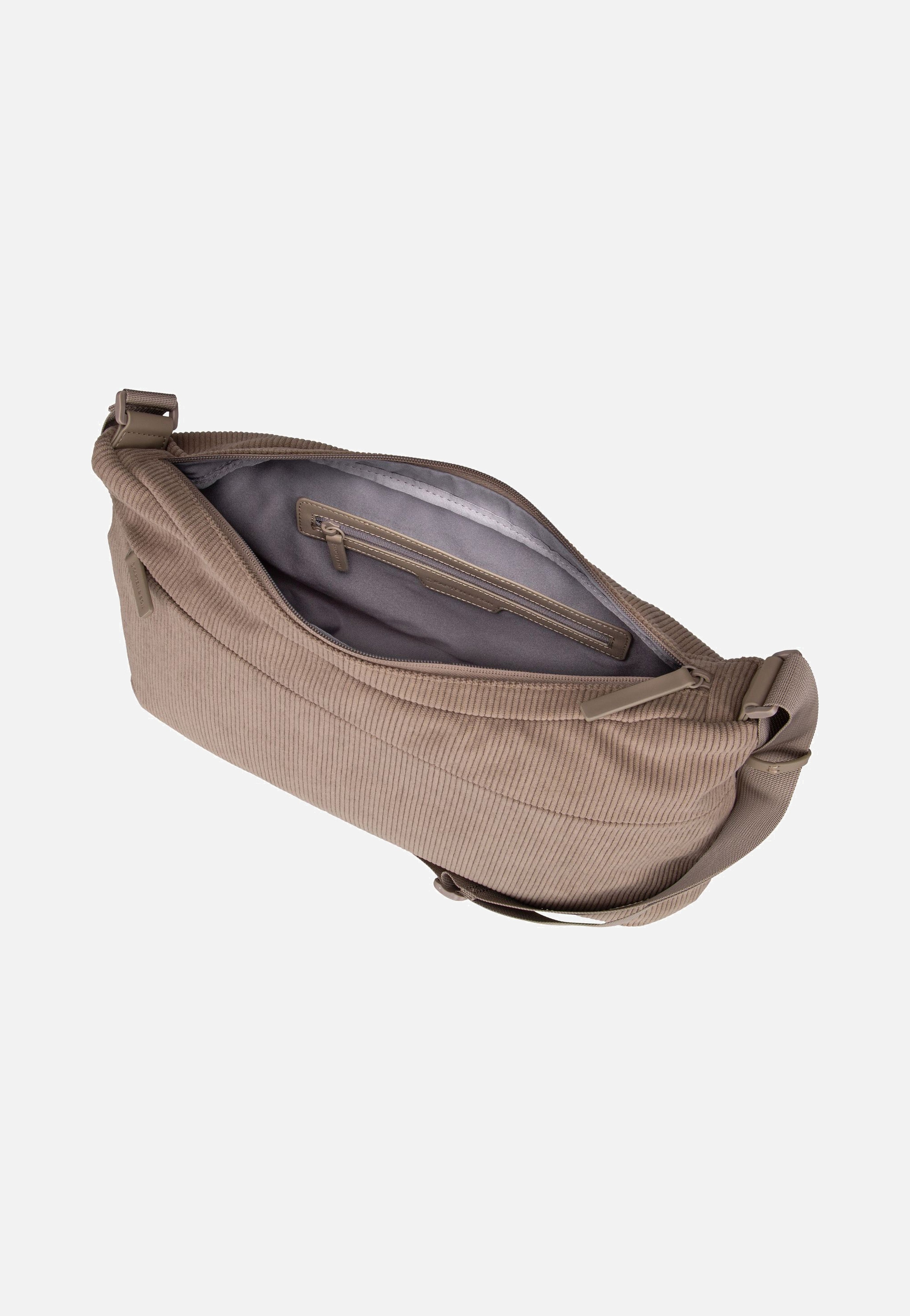 Kapten & Son - Skara Large Cord Dusty Khaki - Crossbody Bag | Neutral-Image