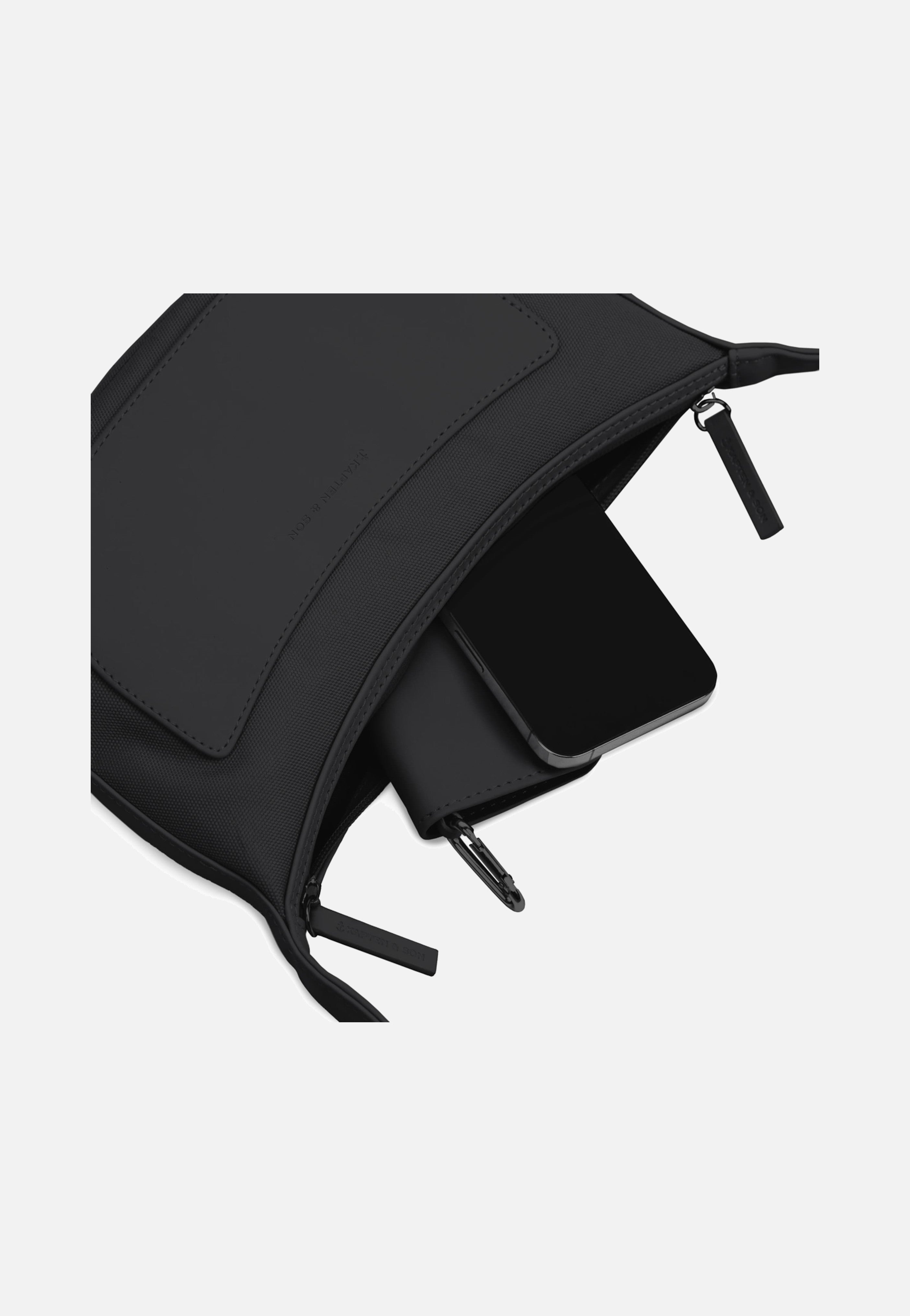 Kapten & Son - Torsby All Black - Sling Bag | Neutral-Image