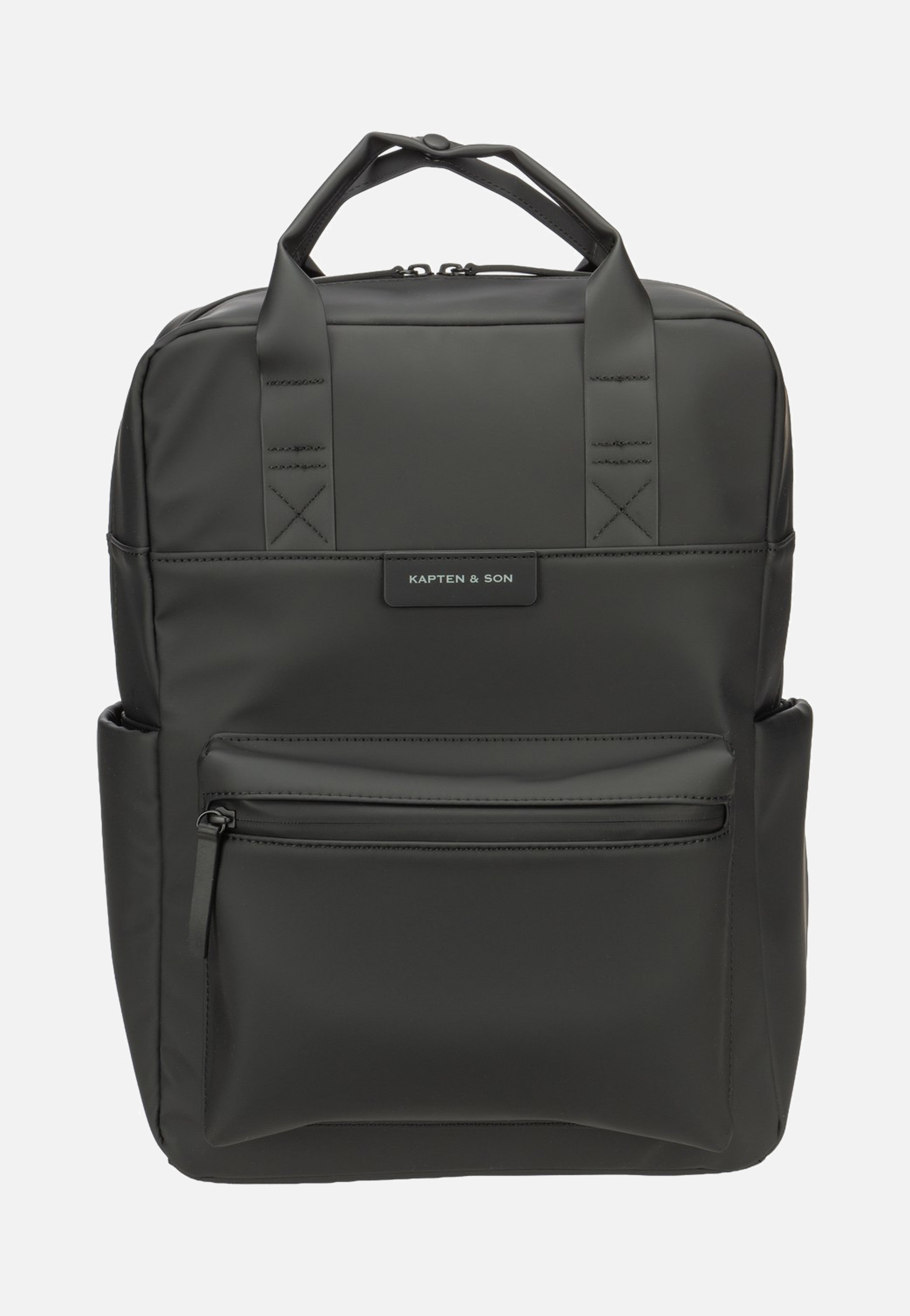 Kapten & Son Bergen Pro Full PU All Black Backpack