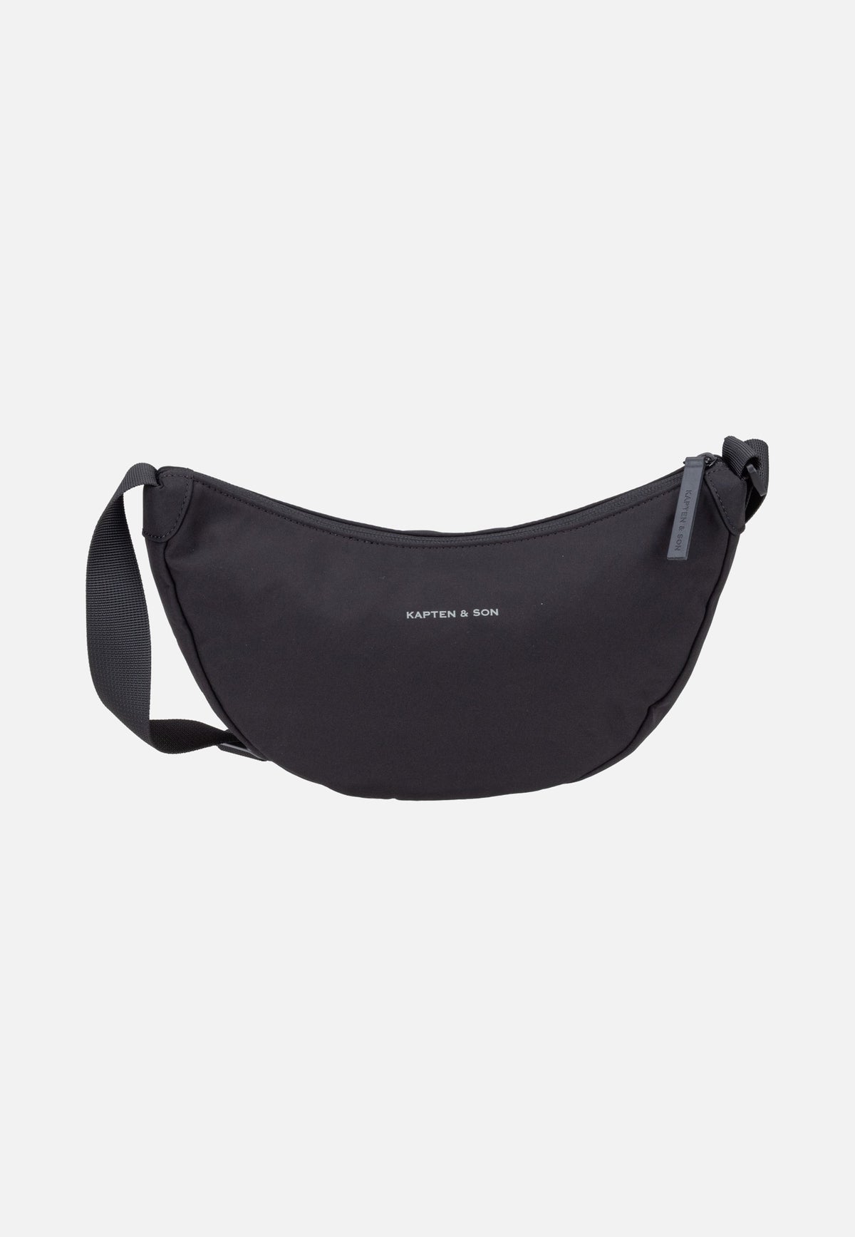 Kapten & Son Essential Moon Bag All Black Schoudertas
