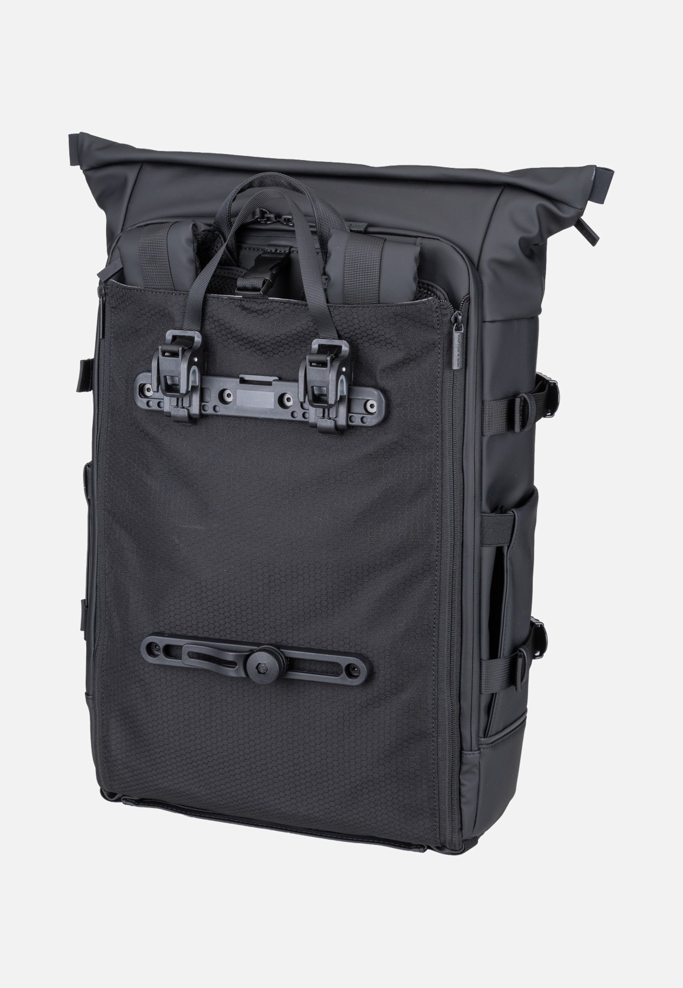 Kapten & Son Helsinki Pro Bike Backpack All Black 2in1 Bike Bag Backpack