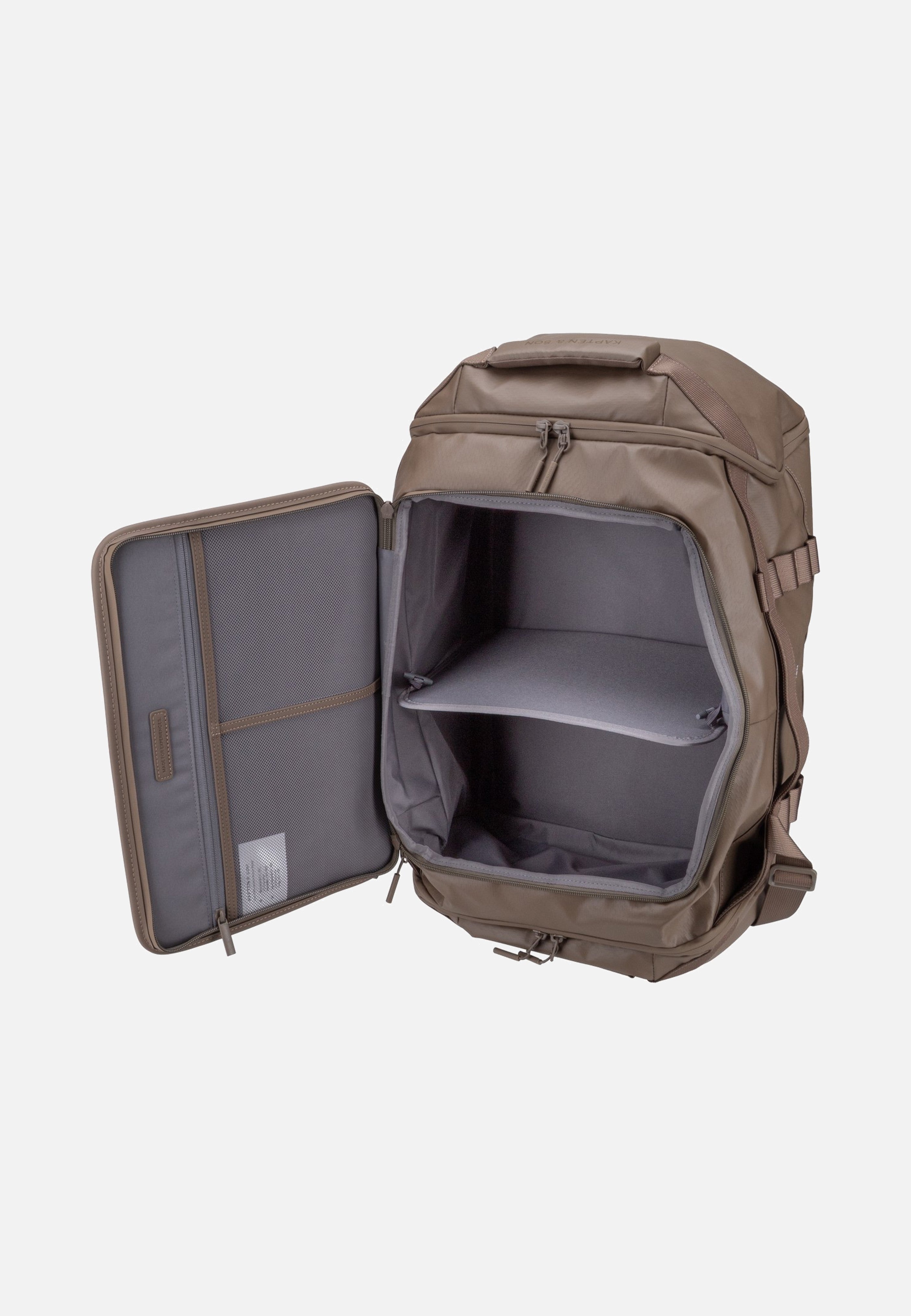 Kapten & Son Lisbon Duffle Backpack Medium Walnut Travel Backpack