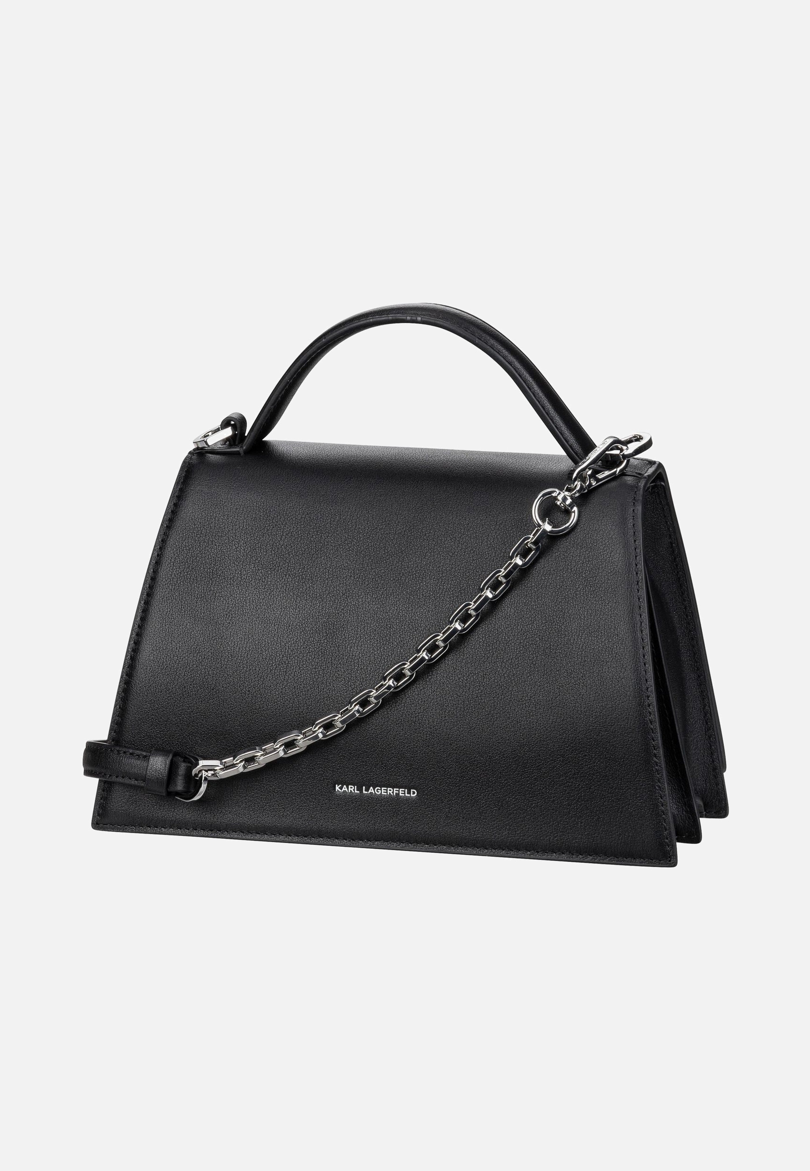 Karl Lagerfeld - K/Signature 2.0 MD 30036 Black/Nickel - Handle Bag | Women-Image