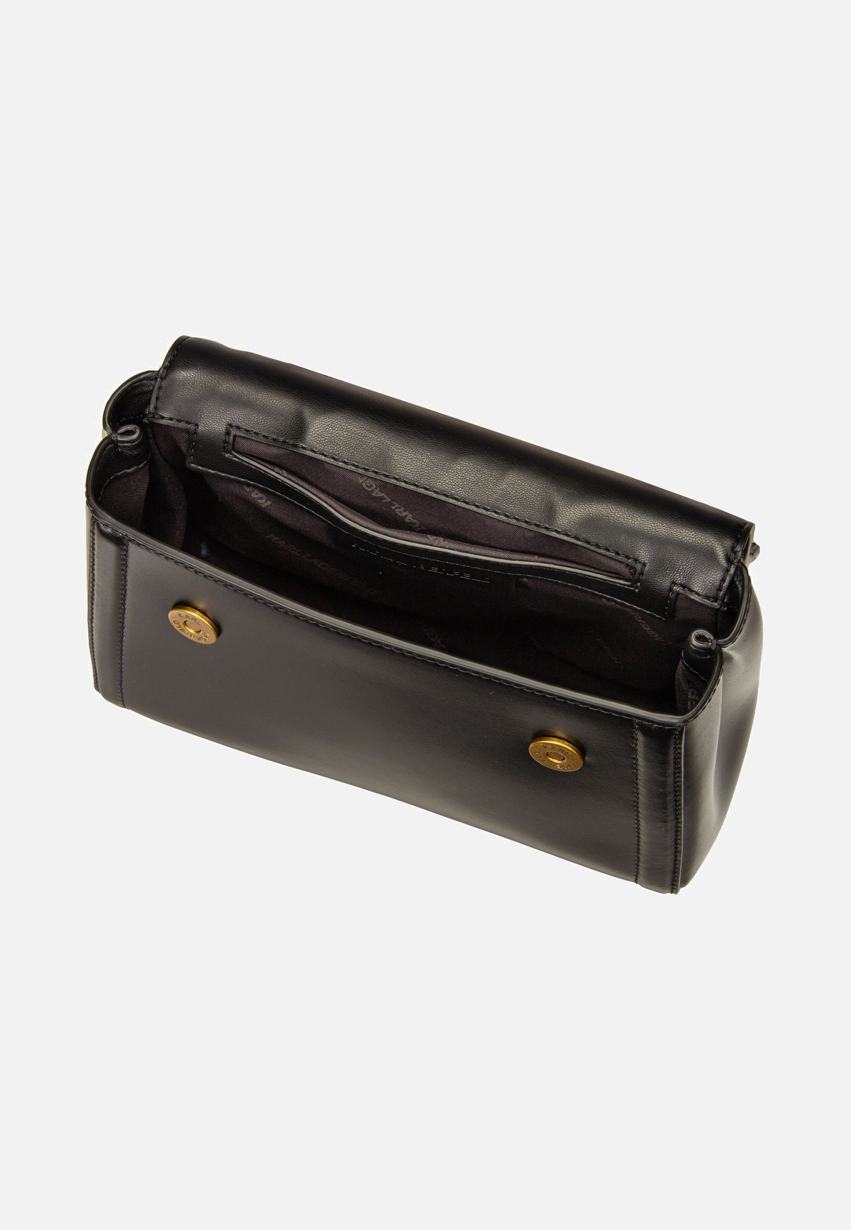 Karl Lagerfeld K/Autograph SM Top Handle Black/Gold Handle Bag