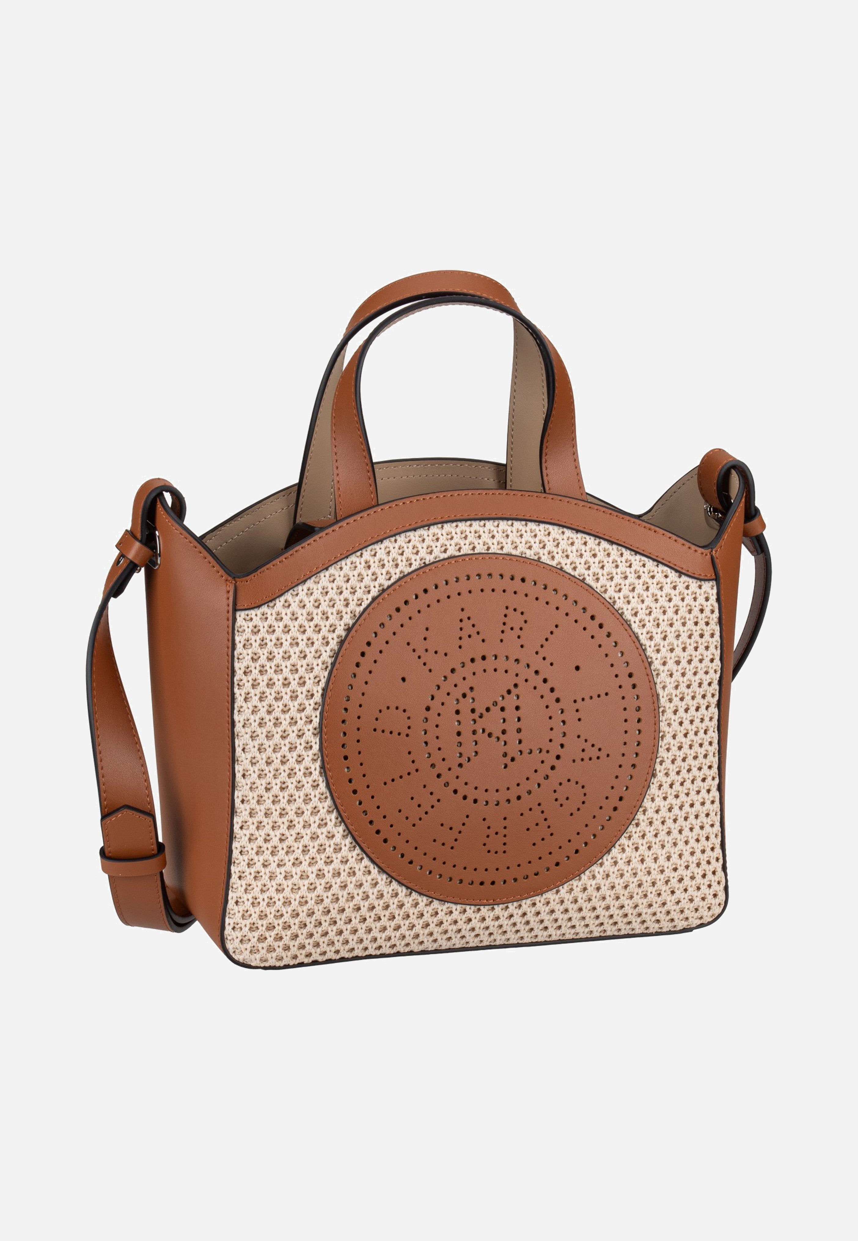 Karl Lagerfeld - K/Circle SM Tote Raffia Mesh Natural/Tan - Tote Bag | Women-Image