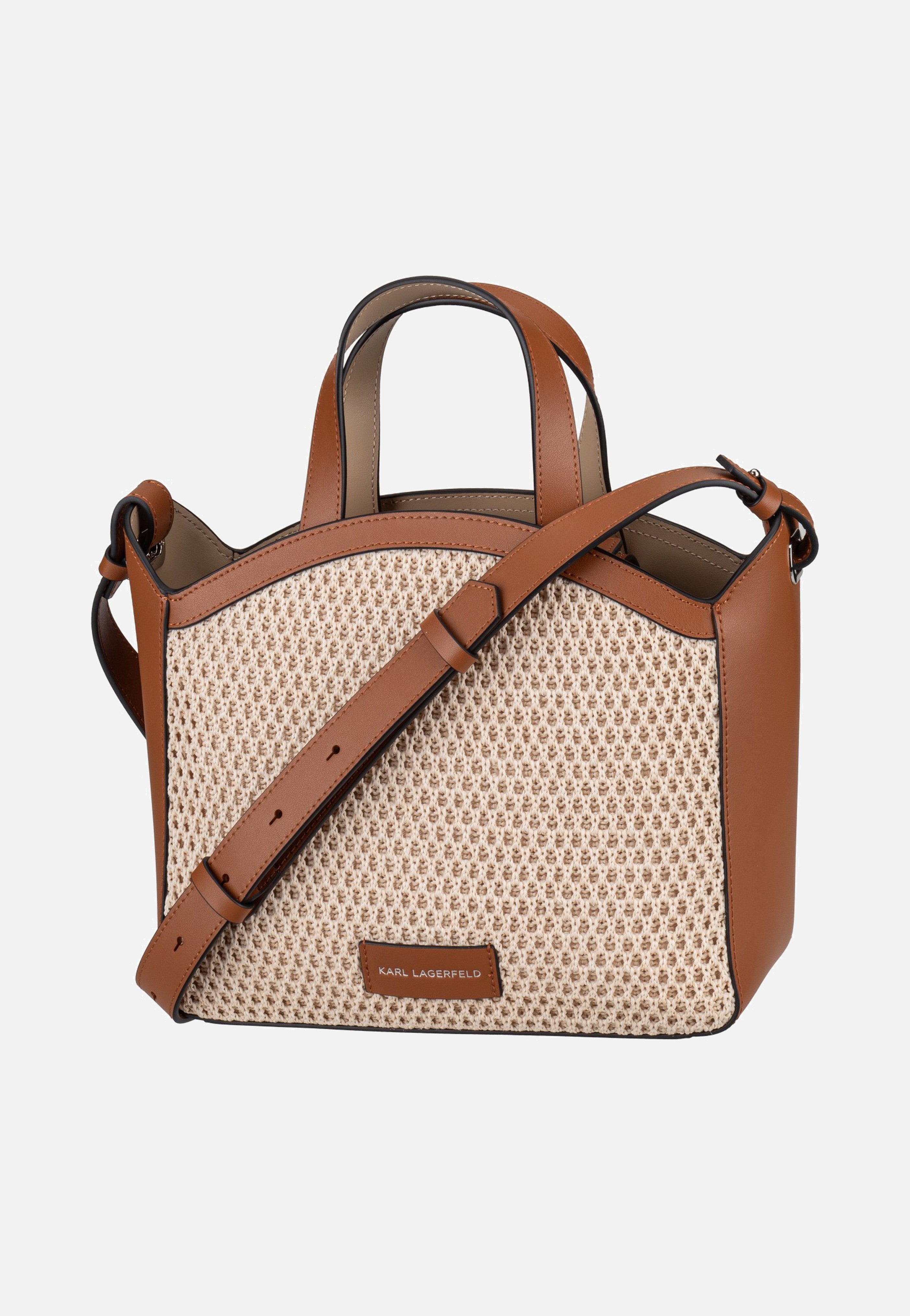 Karl Lagerfeld - K/Circle SM Tote Raffia Mesh Natural/Tan - Tote Bag | Women-Image