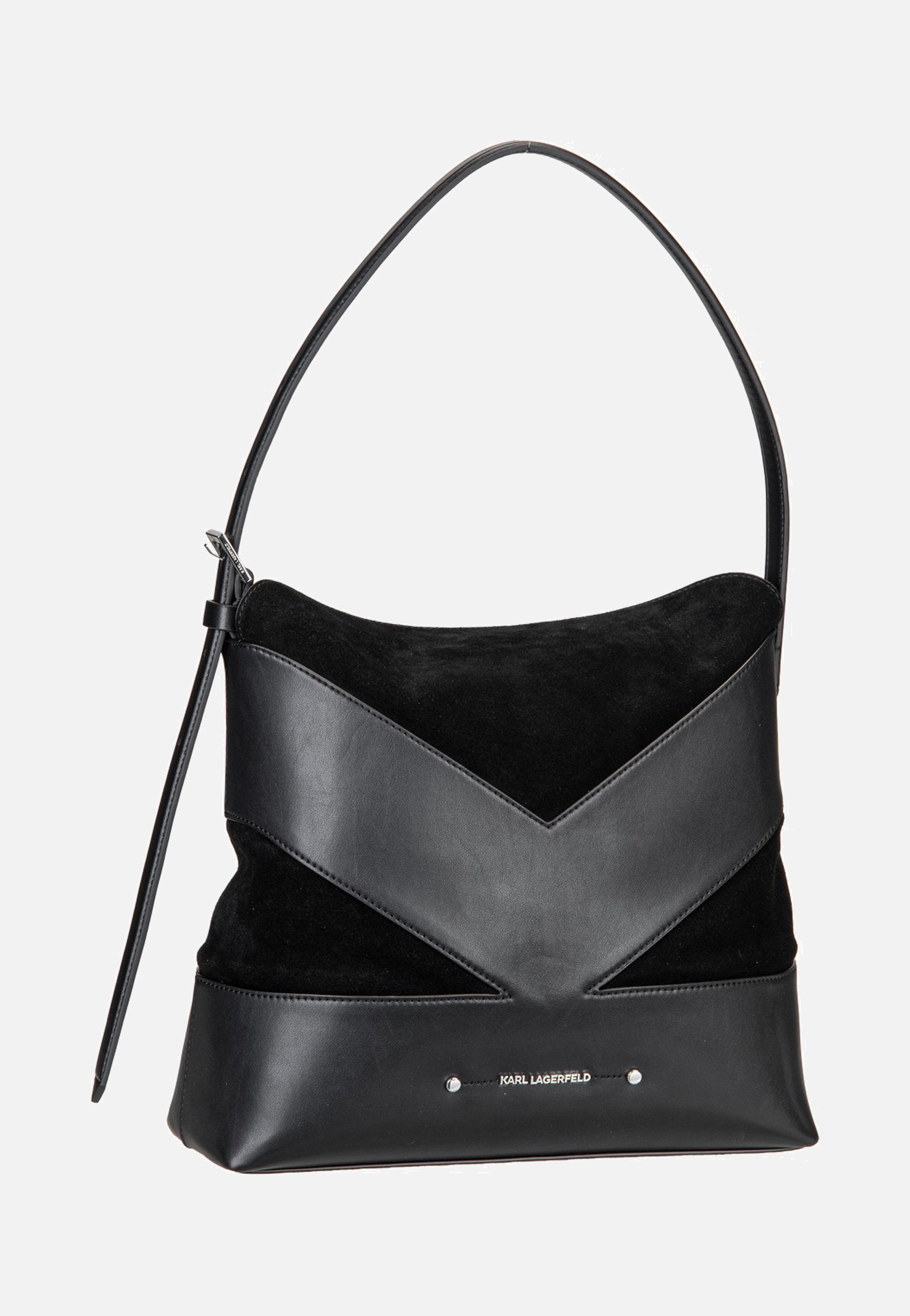 Karl Lagerfeld K/Koncept Hobo Black-Nickel Sac Hobo