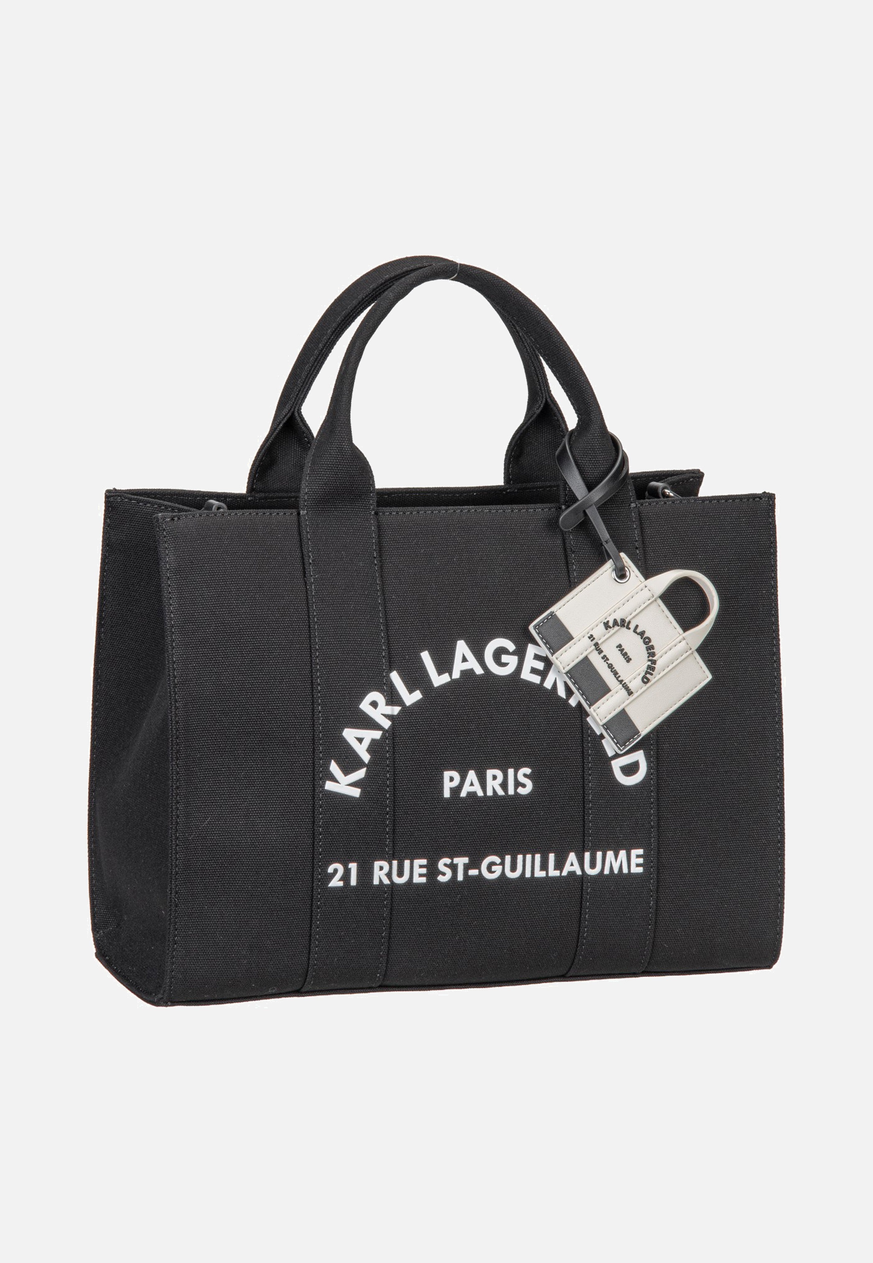 Karl Lagerfeld K/Rsg Square Medium Tote With Charm Black Tote Bag