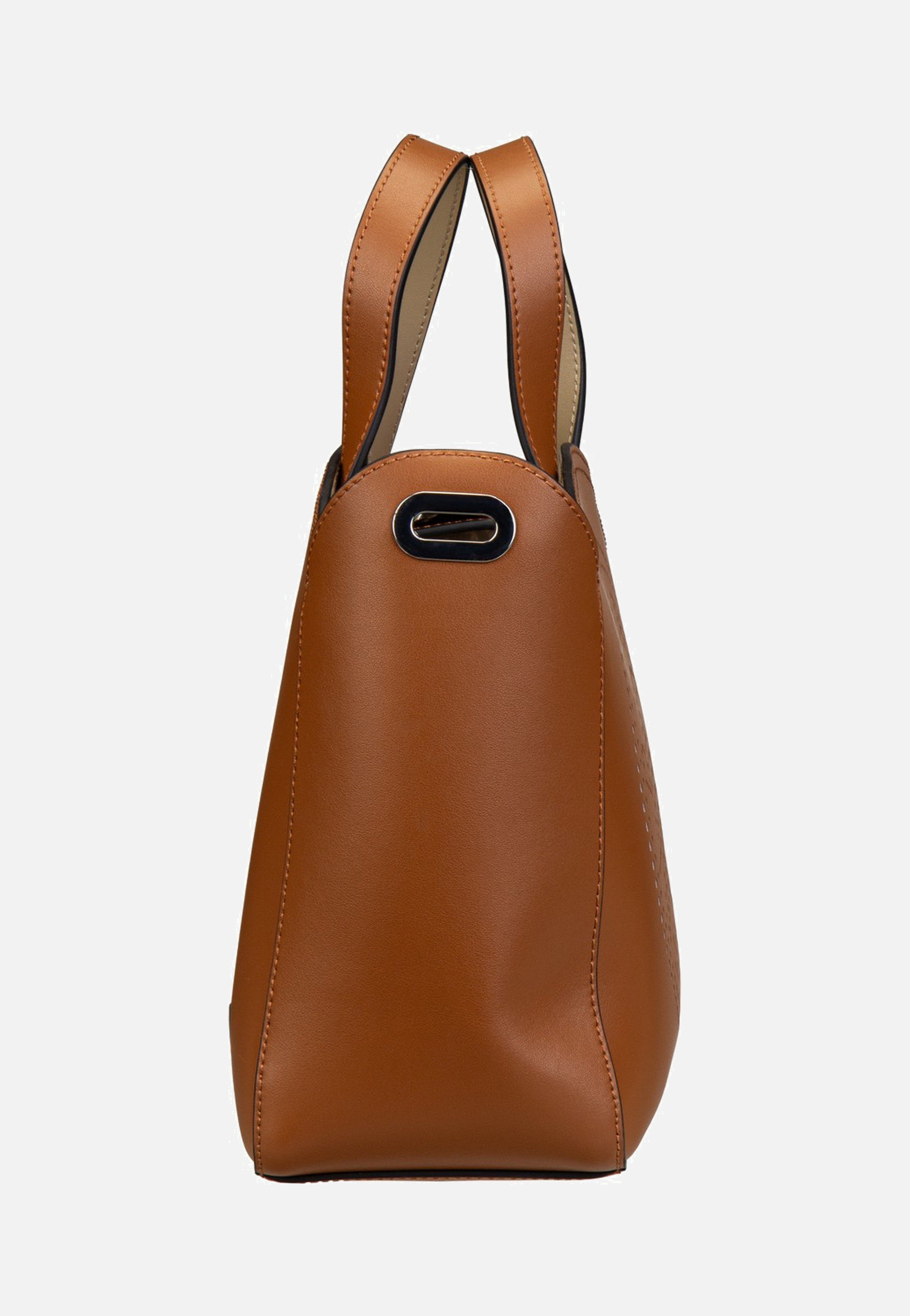 Karl Lagerfeld K/Circle SM Perforated 30058 Dark Tan Tote Bag