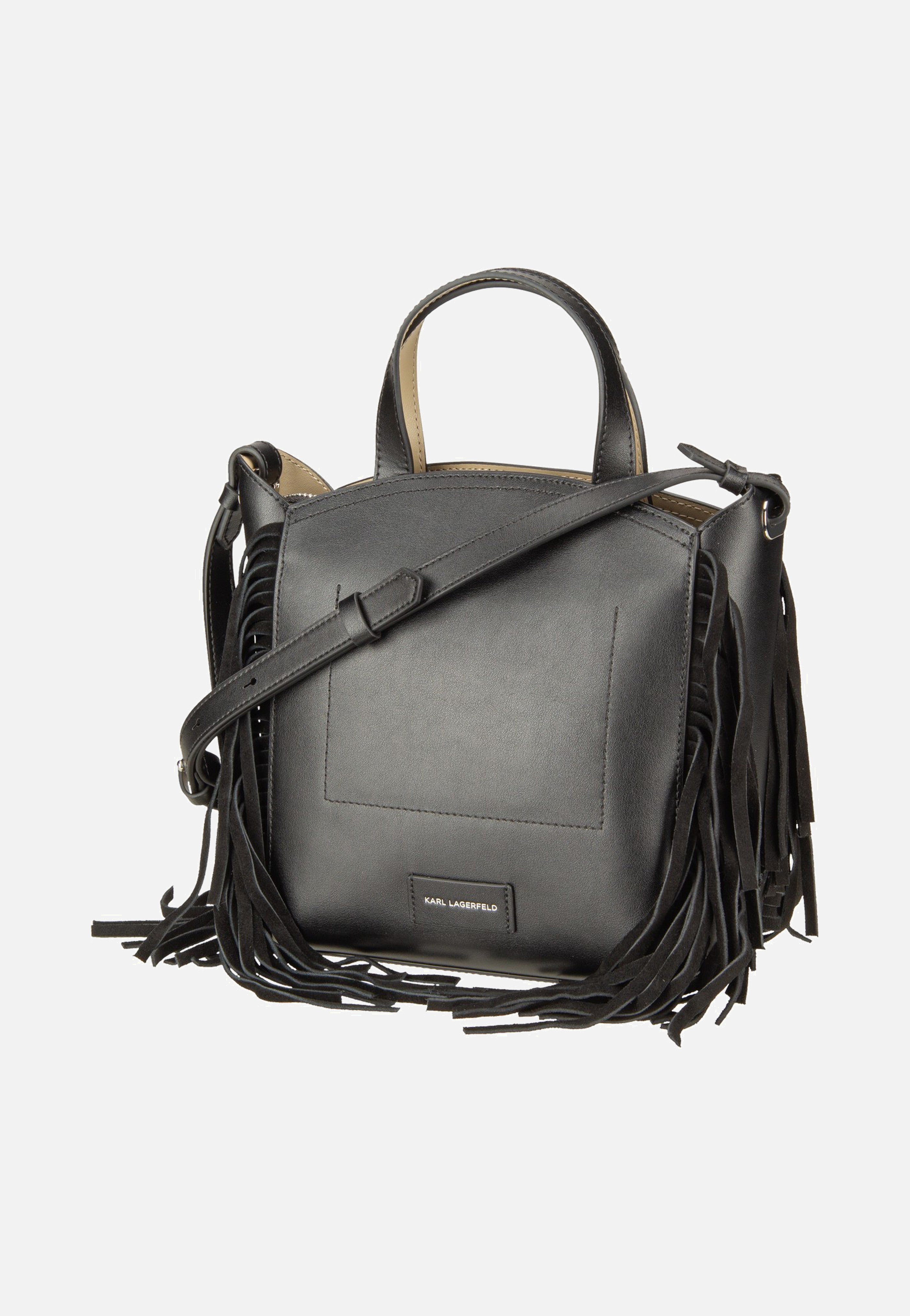 Karl Lagerfeld - K/Circle SM Zip Tote Fringes Black/Nickel - Tote Bag | Neutral-Image