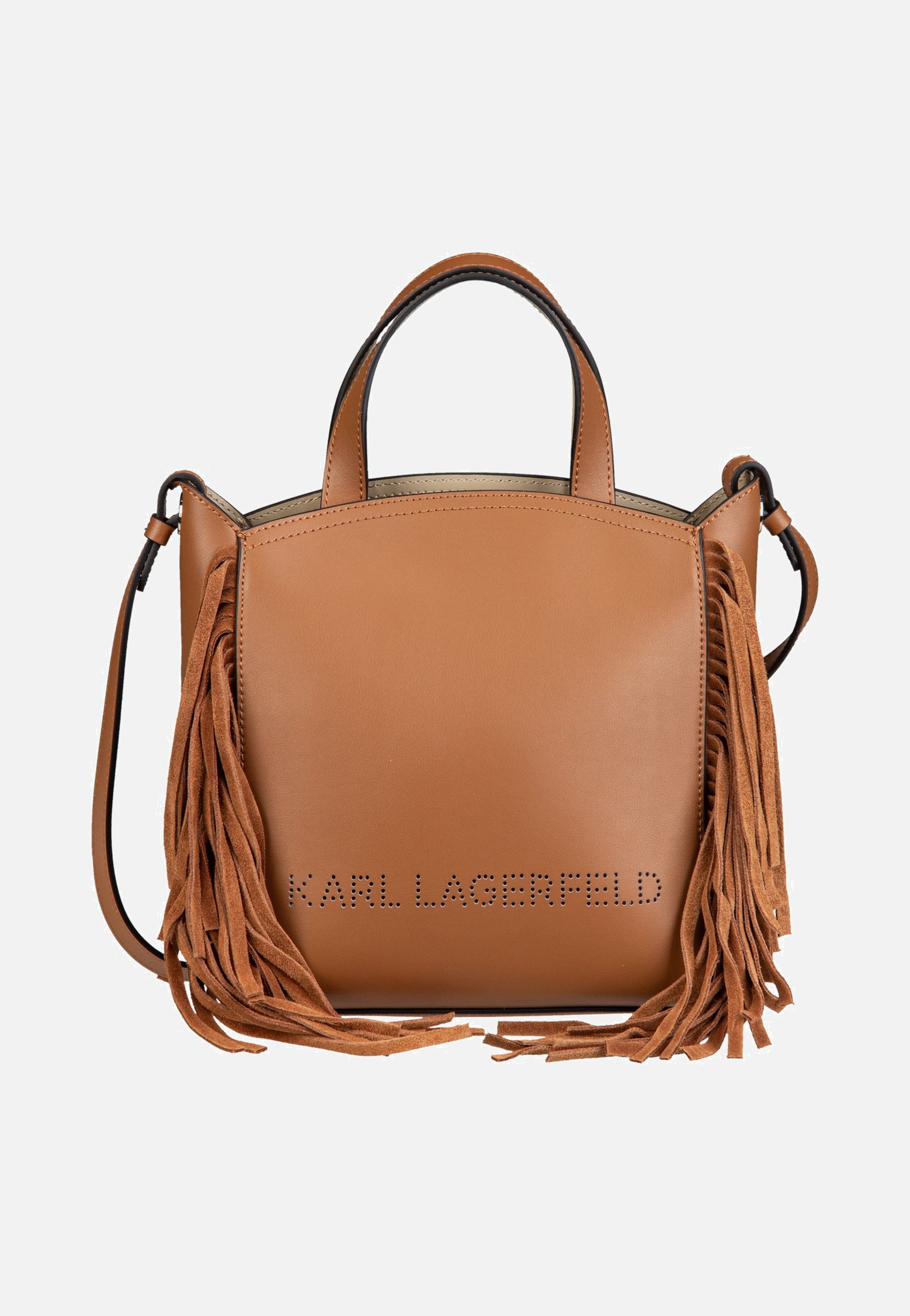 Karl Lagerfeld - K/Circle SM Zip Tote Fringes Dark Tan - Tote Bag | Women-Image