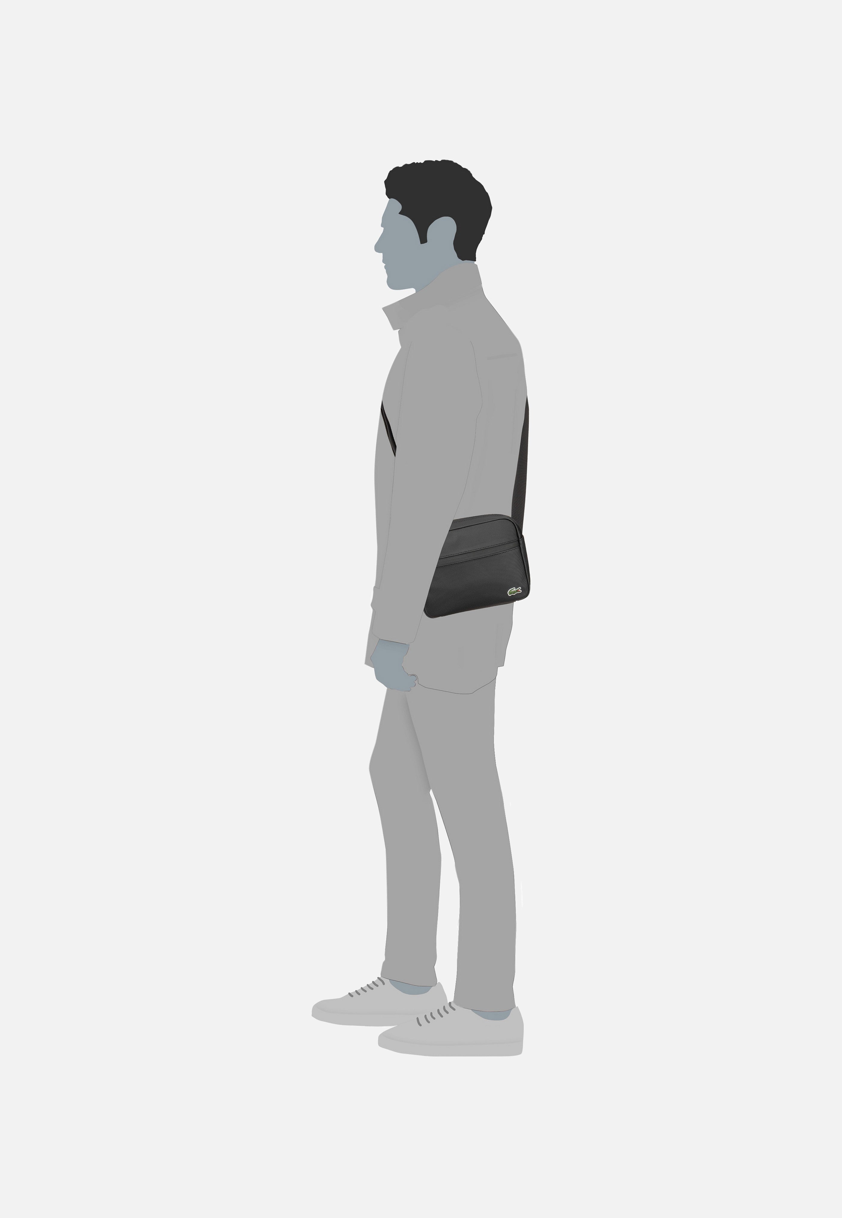 Lacoste LCST Reporter Bag 4046 Black Crossbody Bag