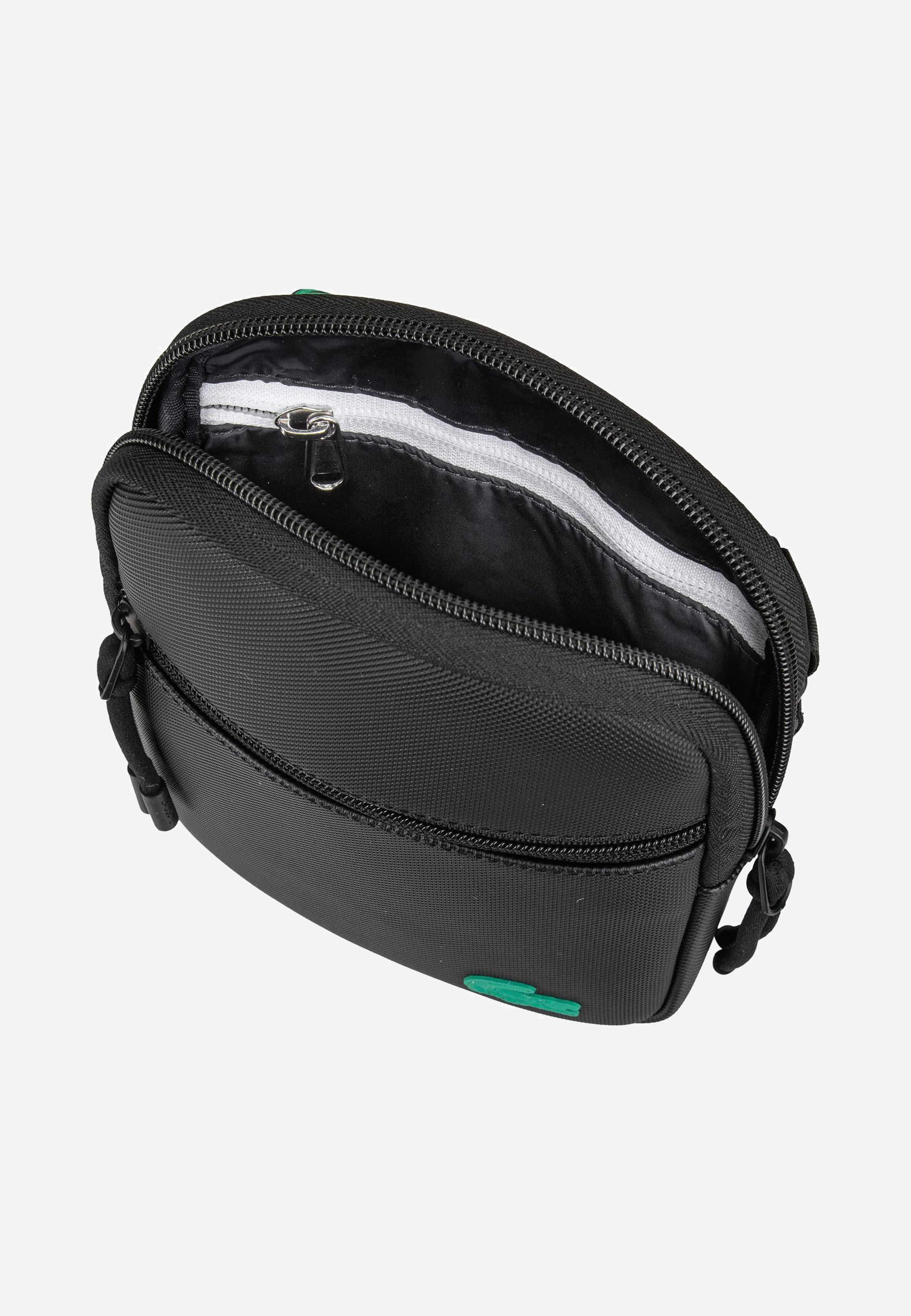 Lacoste LCST Seasonal NH4679TX Jacquard Webbing Noir Crossbody Bag