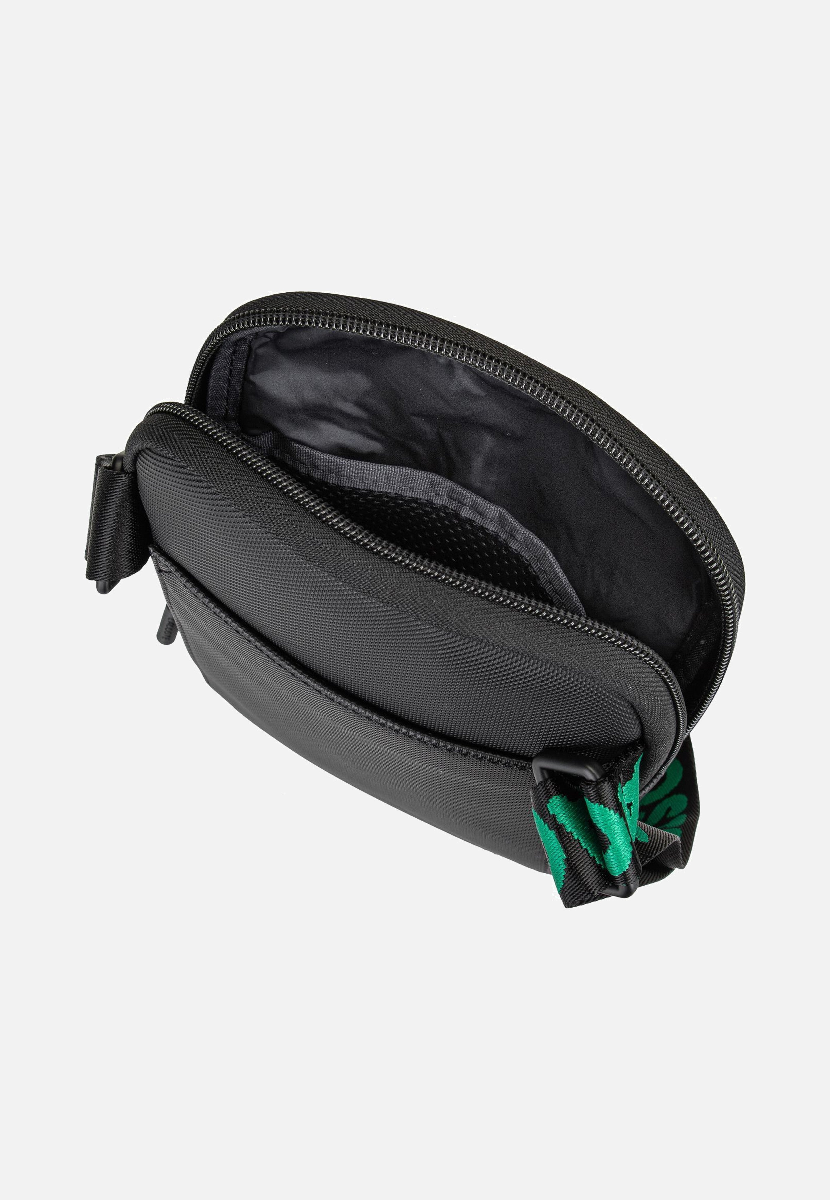 Lacoste LCST Seasonal NH4679TX Jacquard Webbing Noir Crossbody Bag