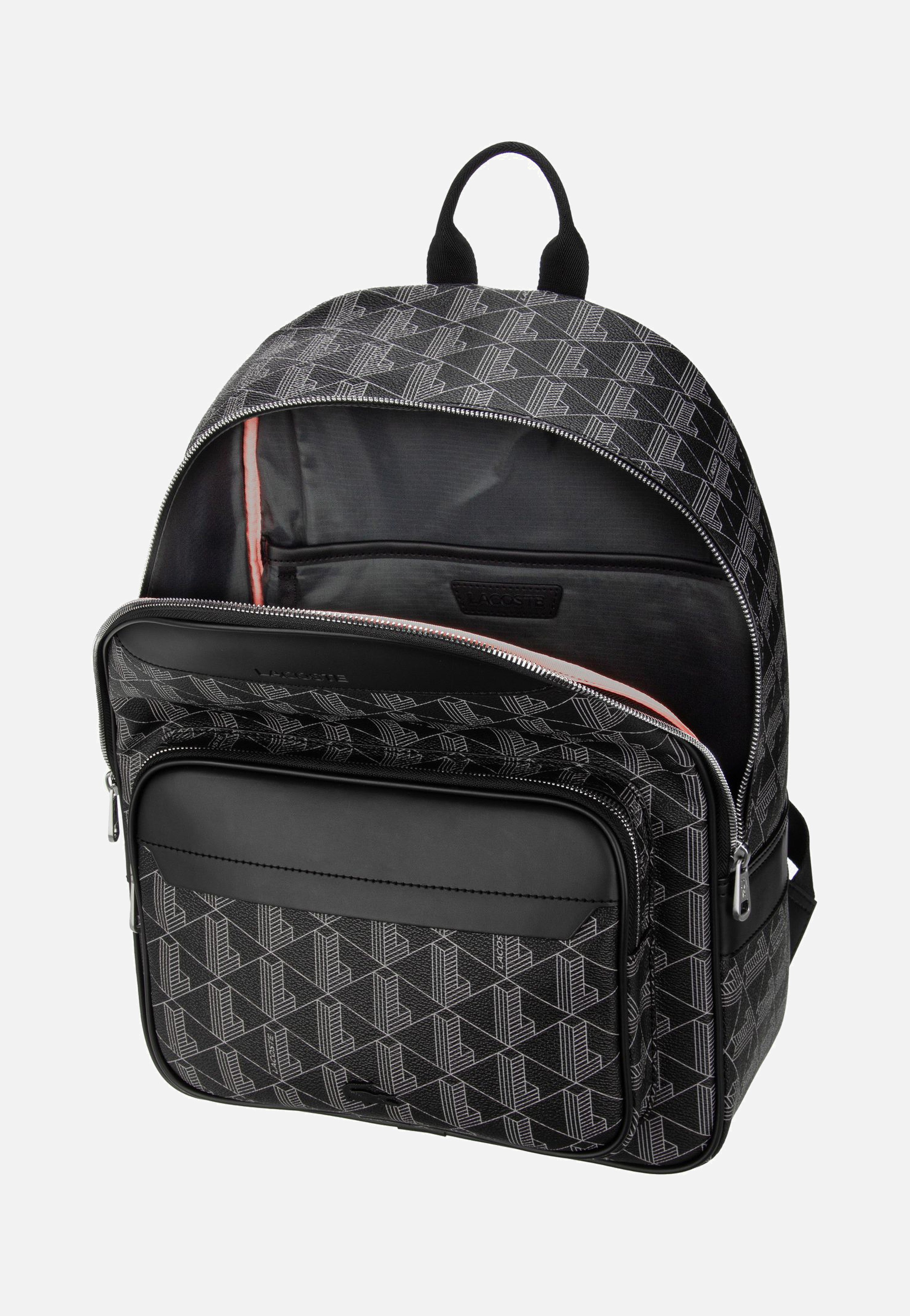 Lacoste The Blend 3649 Monogram Noir Gris Backpack