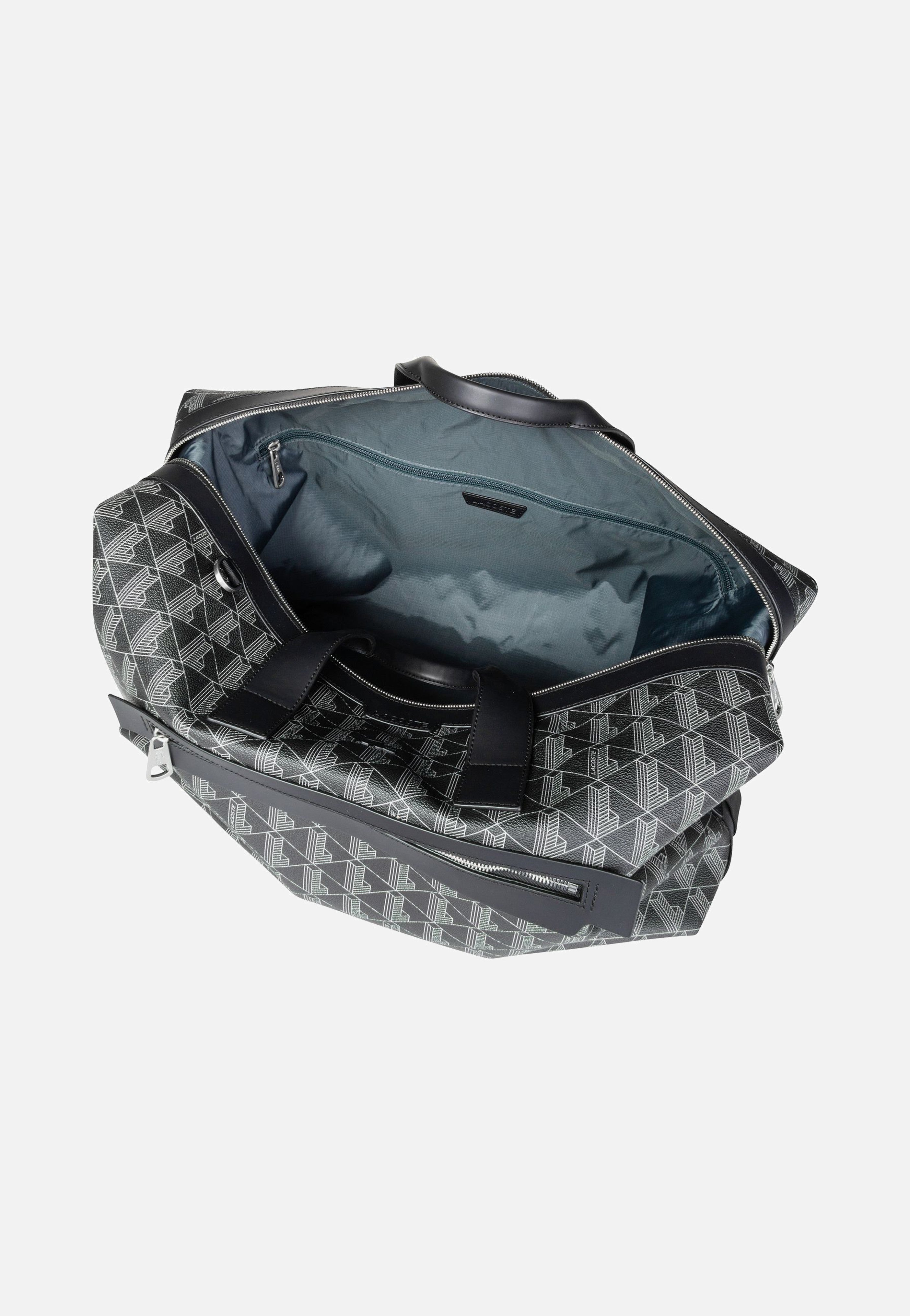 Lacoste - The Blend Duffle Monogram Noir Gris - Weekender | Neutral-Image