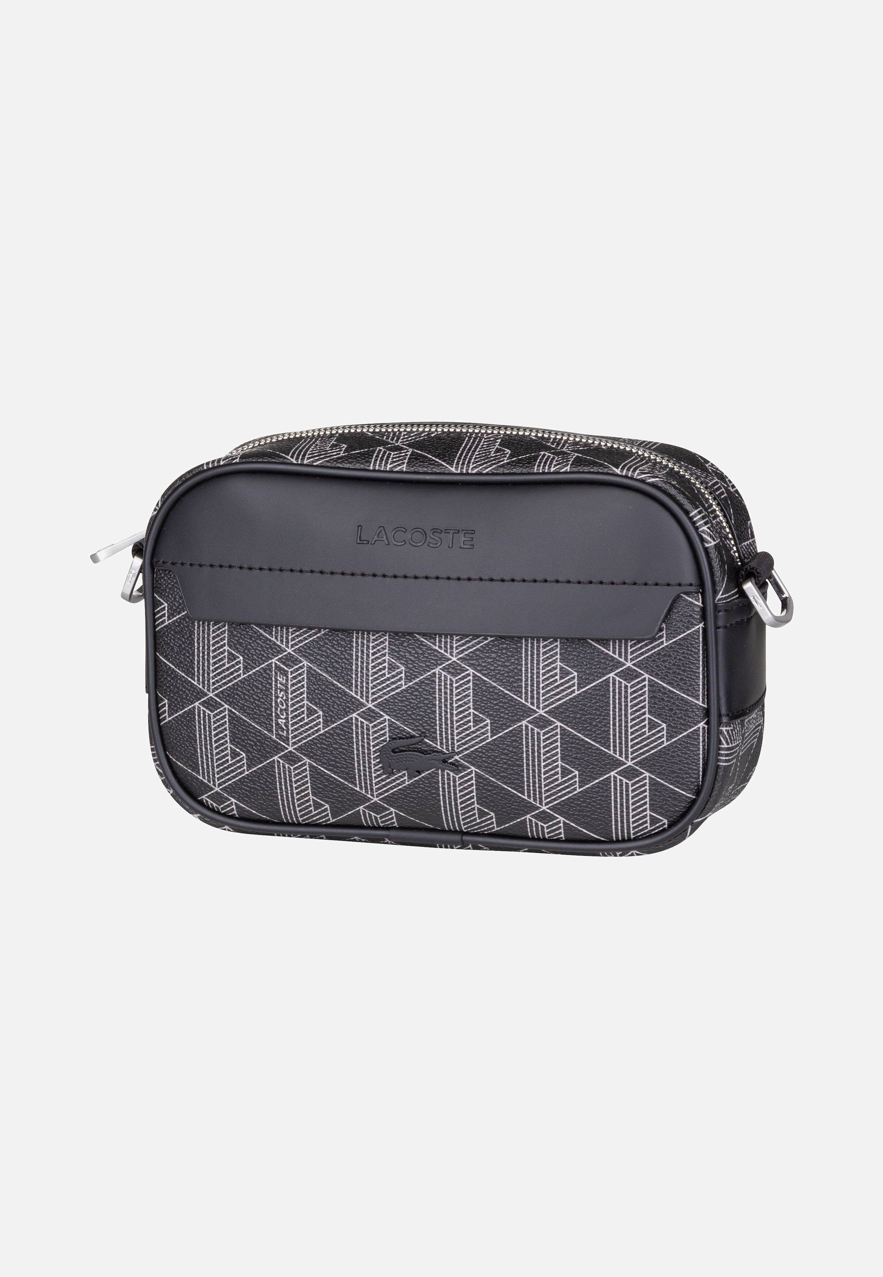 Lacoste The Blend Small NH3650LX Monogram Noir Gris Crossbody Bag