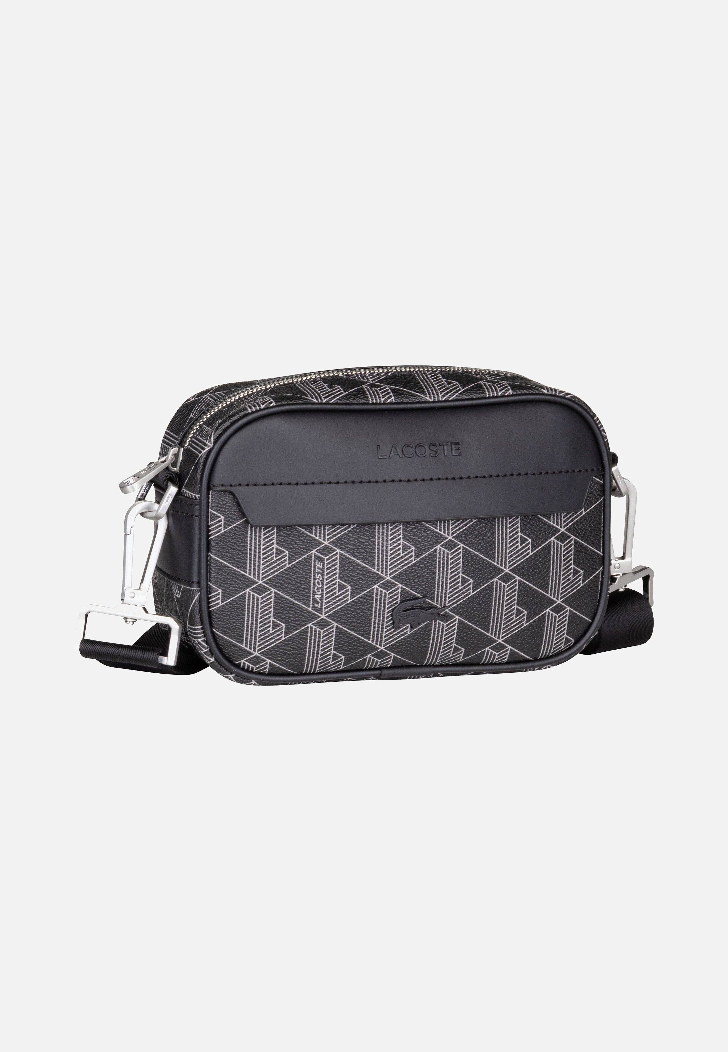 Lacoste The Blend Small NH3650LX Monogram Noir Gris Crossbody Bag