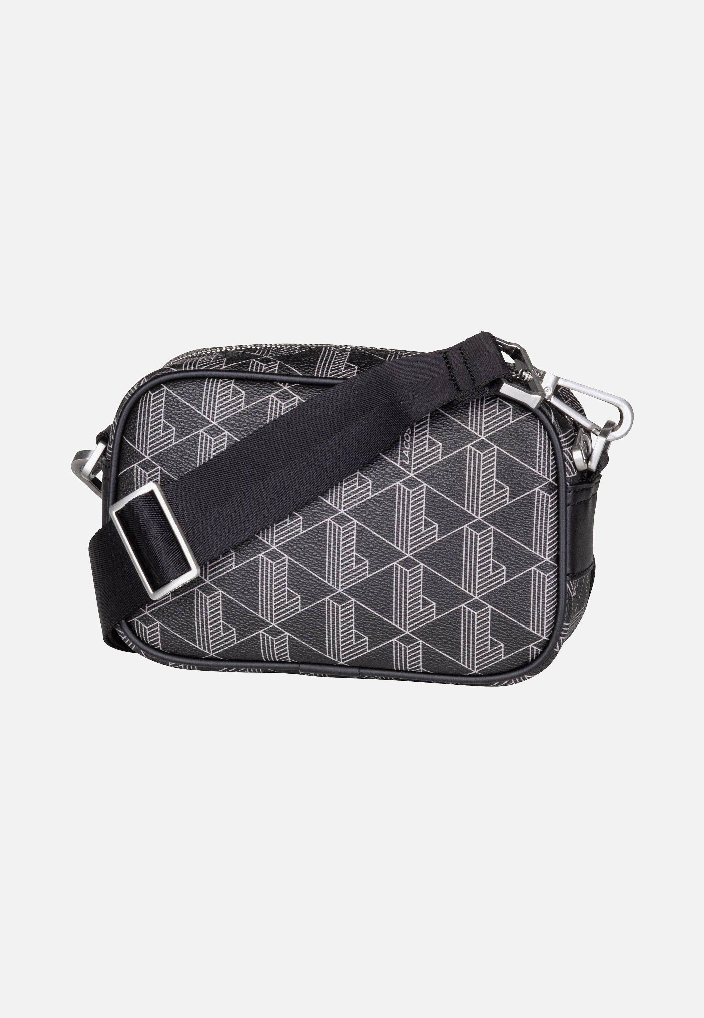 Lacoste The Blend Small NH3650LX Monogram Noir Gris Crossbody Bag