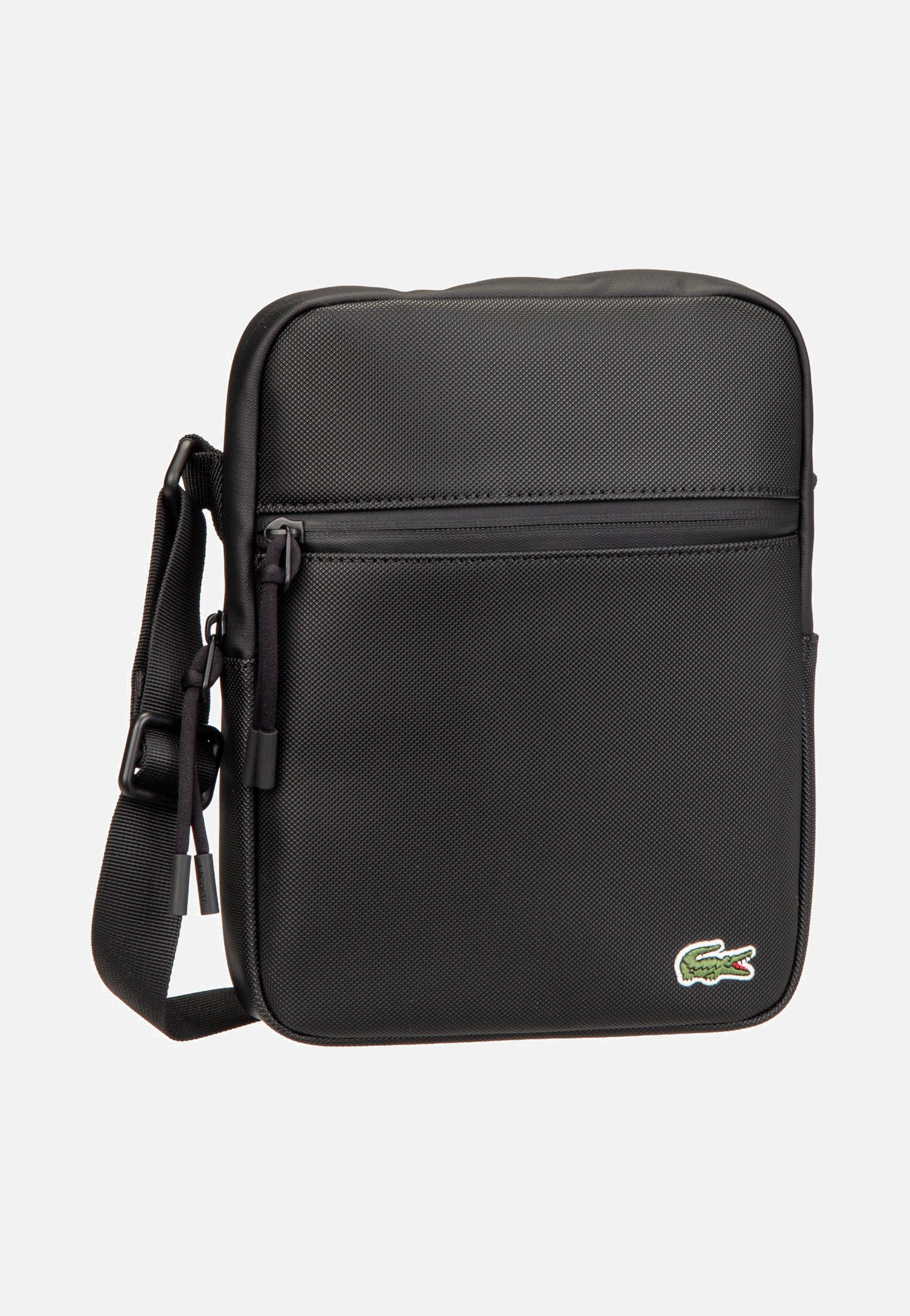 Lacoste LCST Flat Crossover 3308 Noir Crossbody Bag