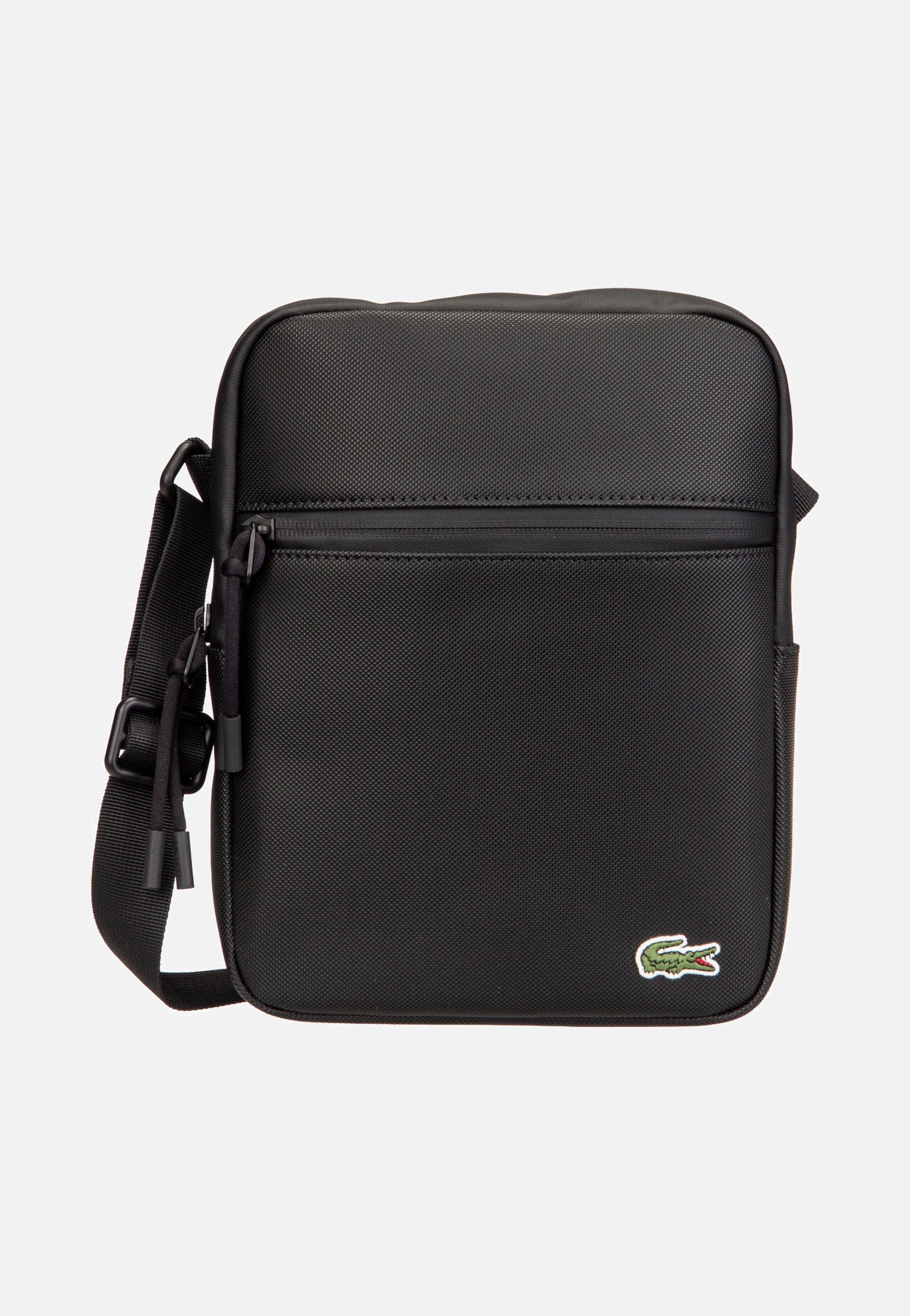 Lacoste LCST Flat Crossover 3308 Noir Crossbody Bag