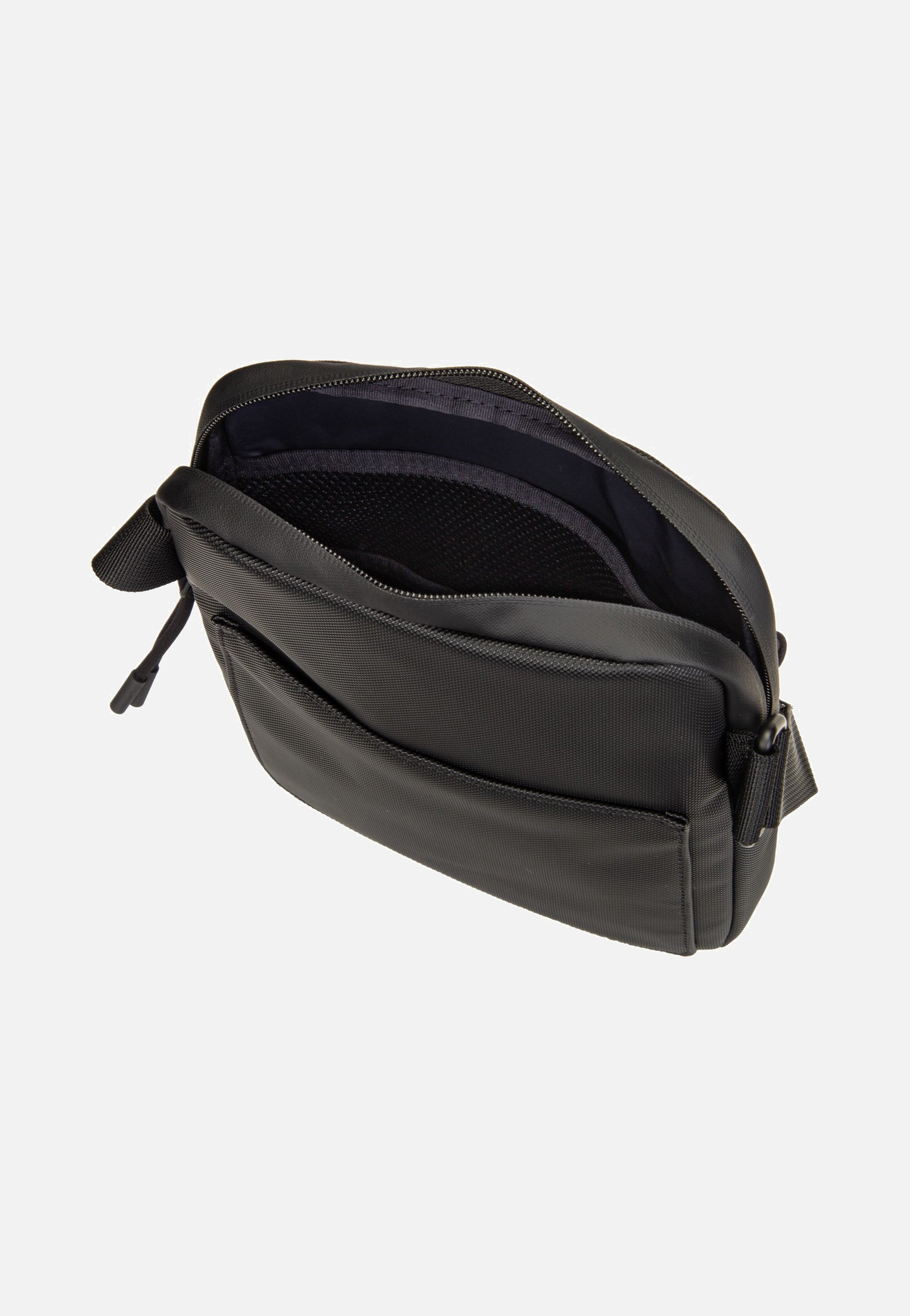 Lacoste LCST Flat Crossover 3308 Noir Crossbody Bag