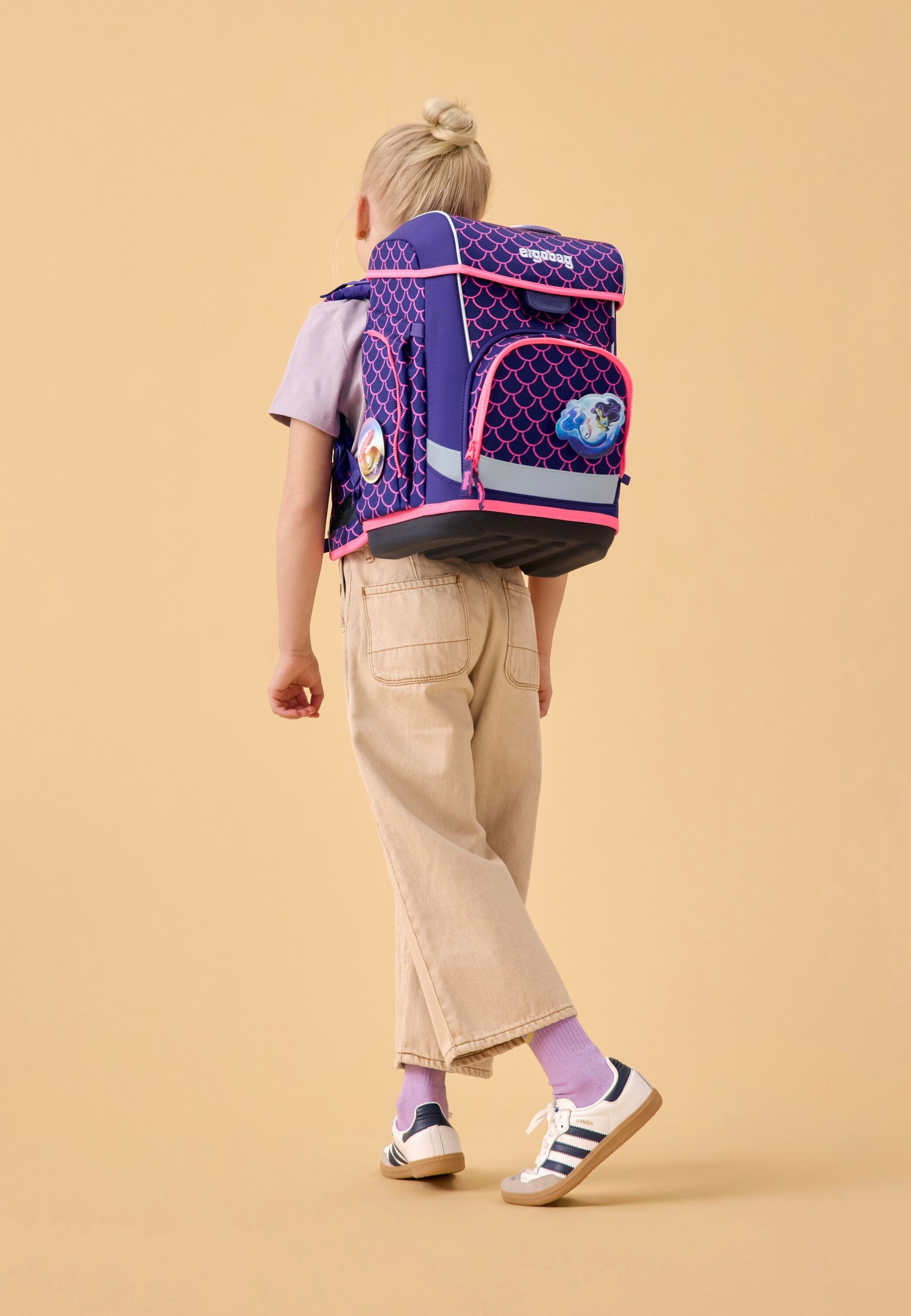 ergobag cubo light Set COLOR FLASH PerlentauchBär School Bag