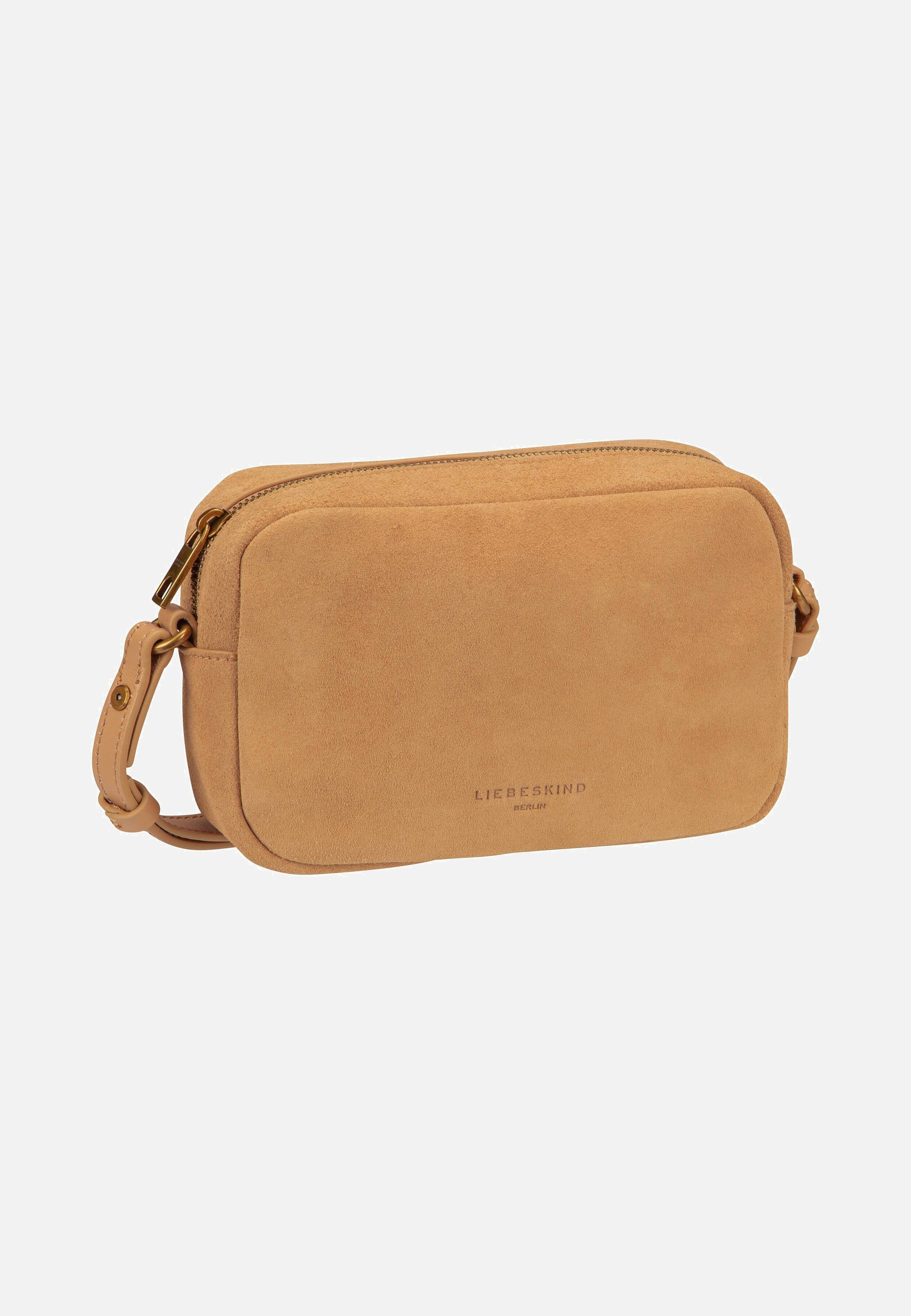 Liebeskind Berlin Ella Camera S Suede Beige Crossbody Bag