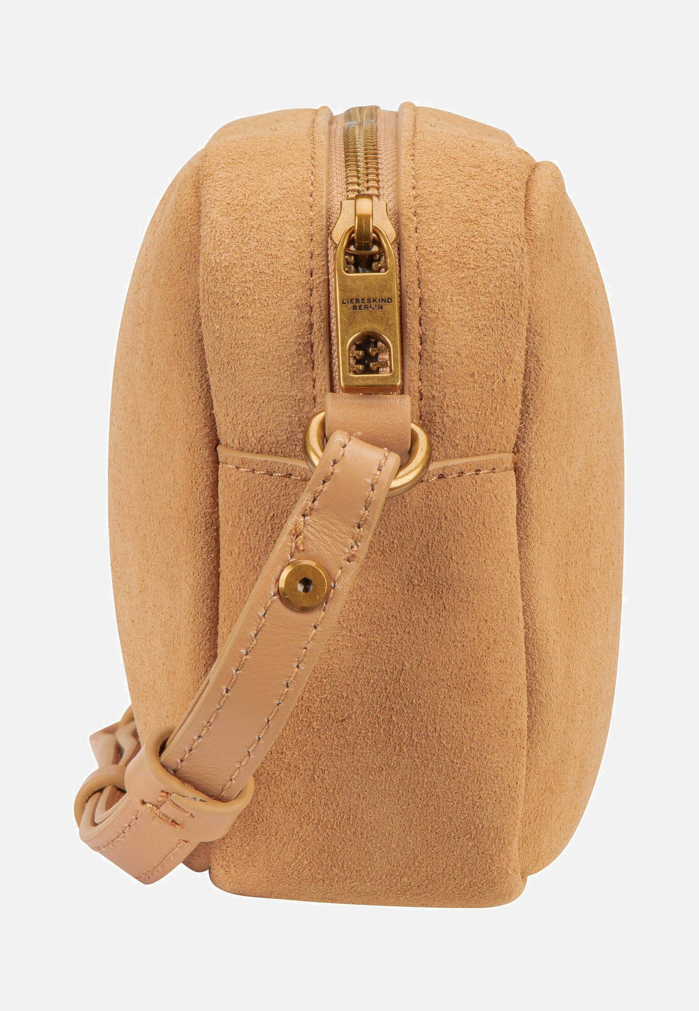Liebeskind Berlin Ella Camera S Suede Beige Crossbody Bag