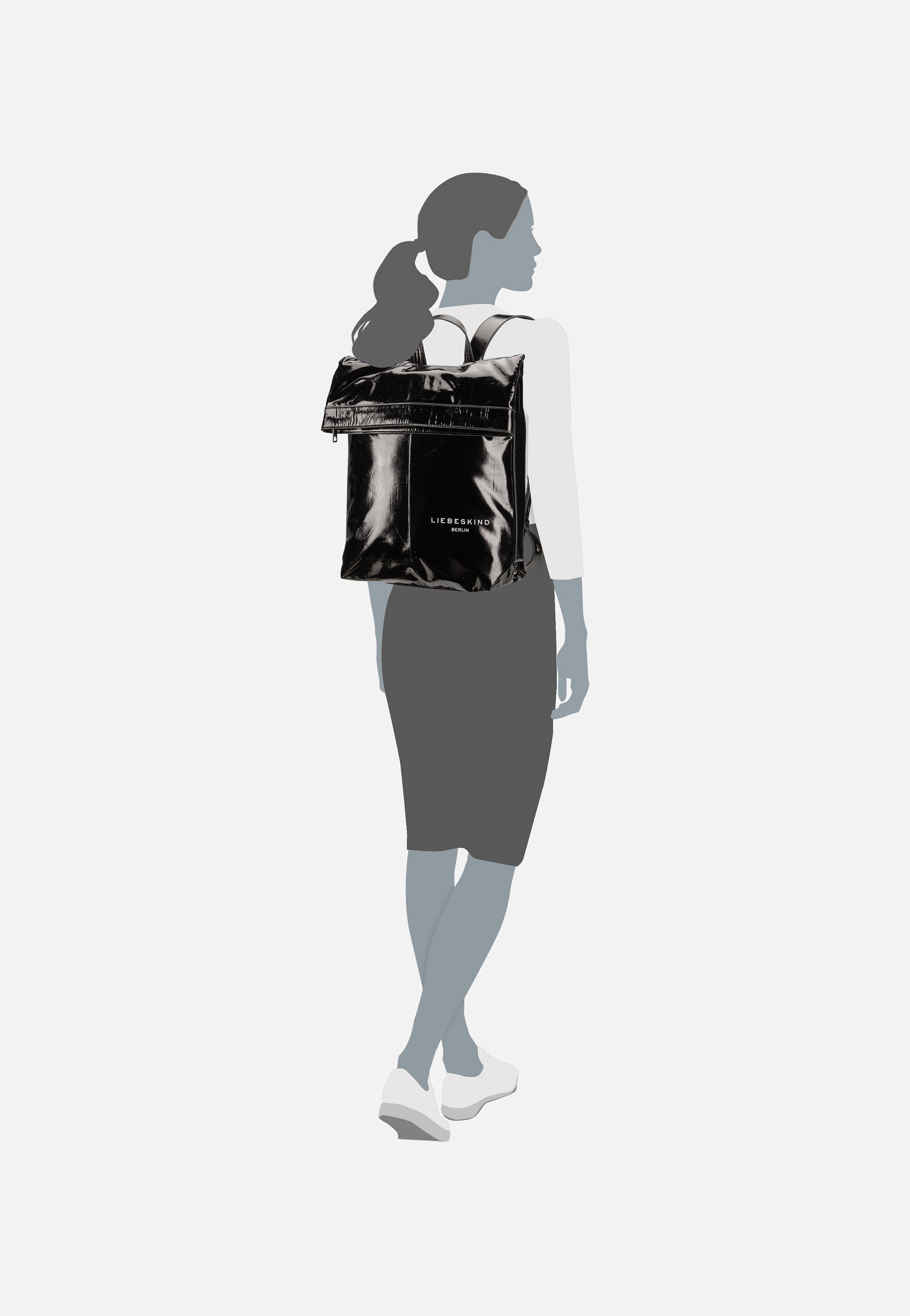 Liebeskind Berlin Elvira BP L Rain Black Backpack