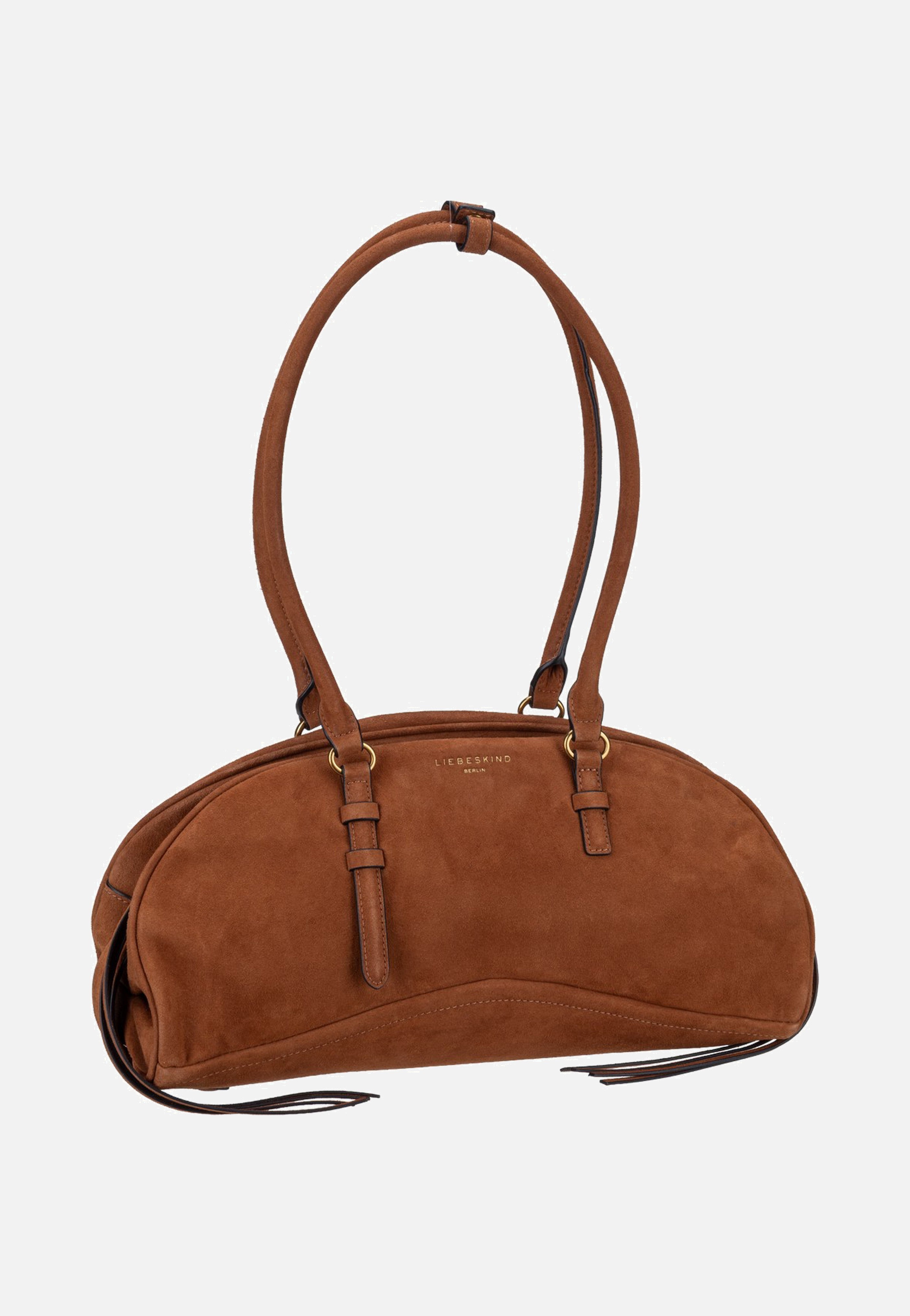 Liebeskind Berlin Capri Satchel M Suede Brown Borsa a tracolla