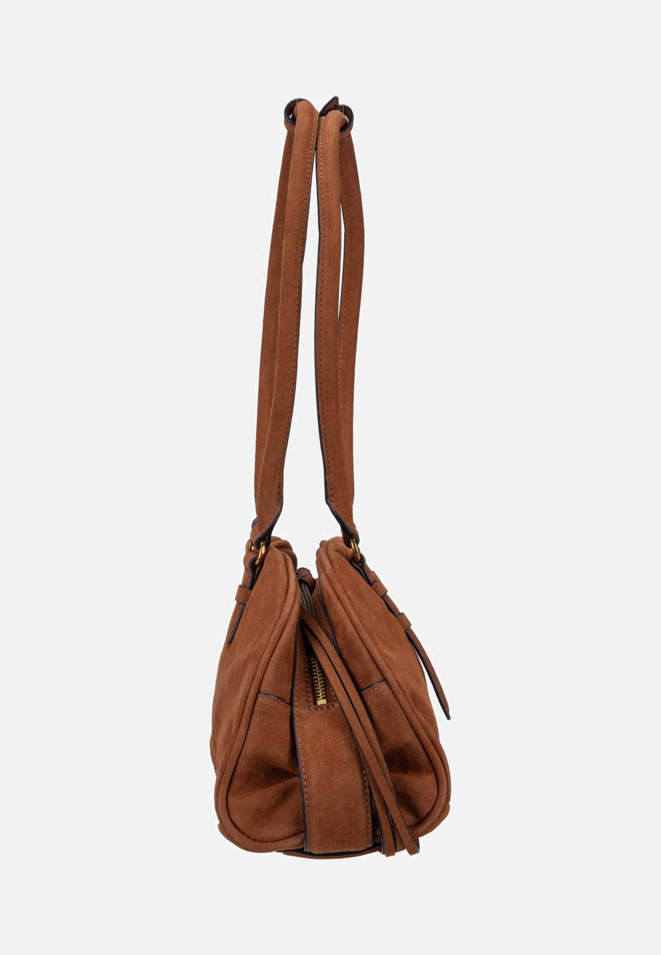 Liebeskind Berlin Capri Satchel M Suede Brown Borsa a tracolla