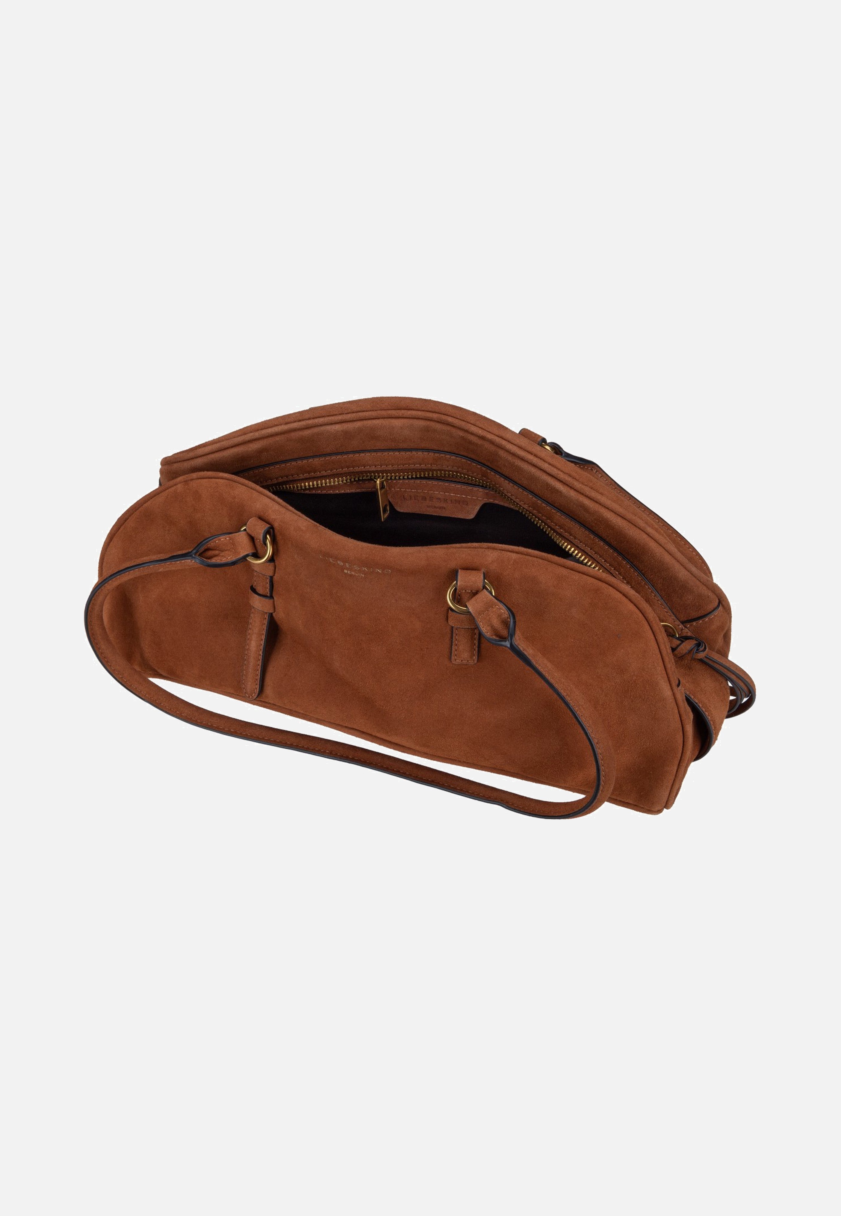 Liebeskind Berlin Capri Satchel M Suede Brown Borsa a tracolla