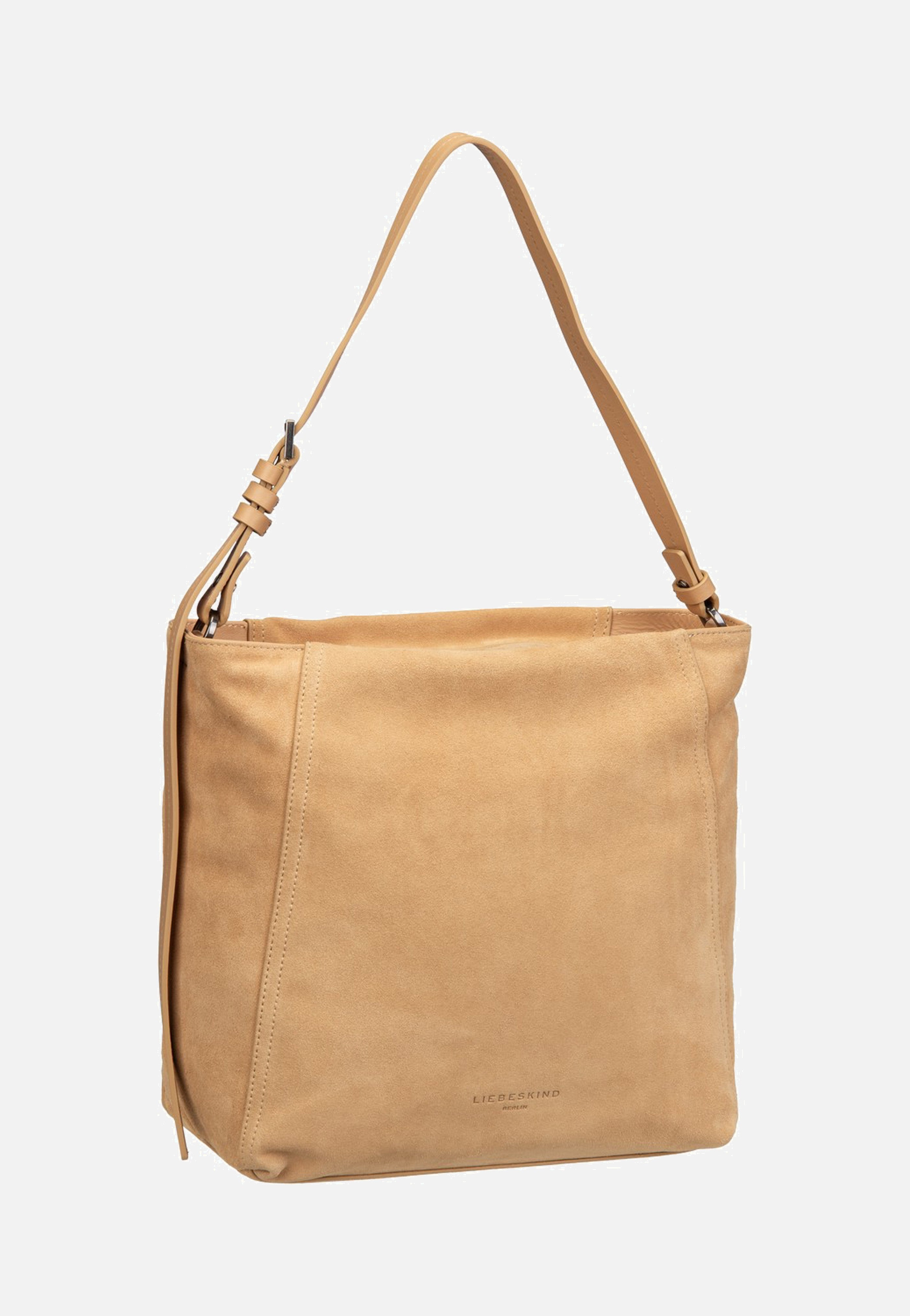 Liebeskind Berlin Chudy Hobo M Hydro Suede Light Tan Suede Hobo Bag