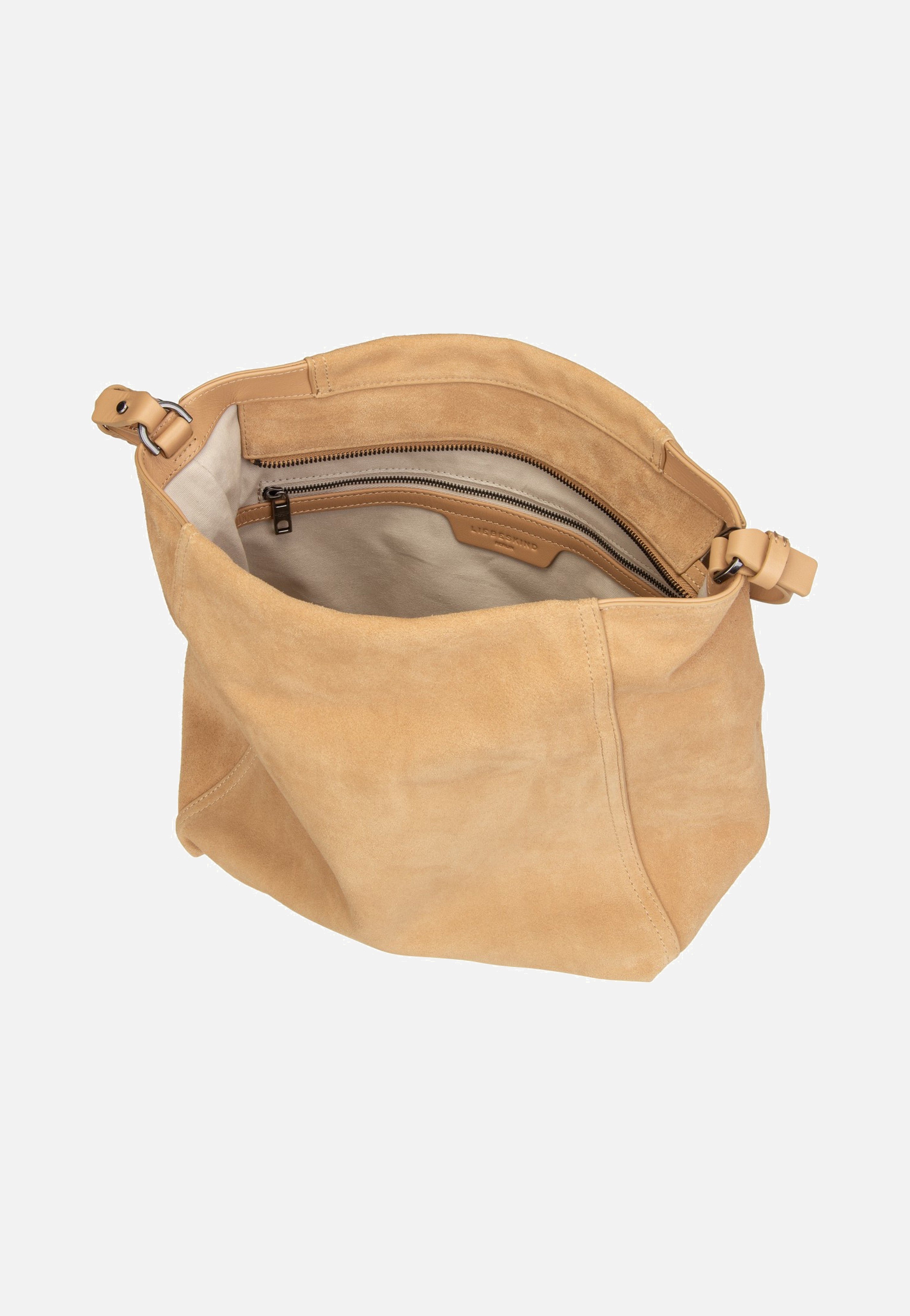 Liebeskind Berlin - Chudy Hobo M Hydro Suede Light Tan Suede - Hobo Bag | Women-Image