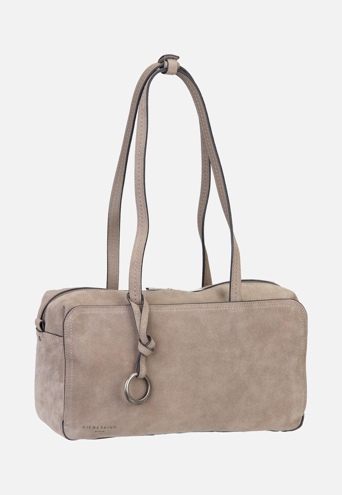 Liebeskind Berlin Clarice II Satchel M Hydro Suede Neutral Grey Cartable