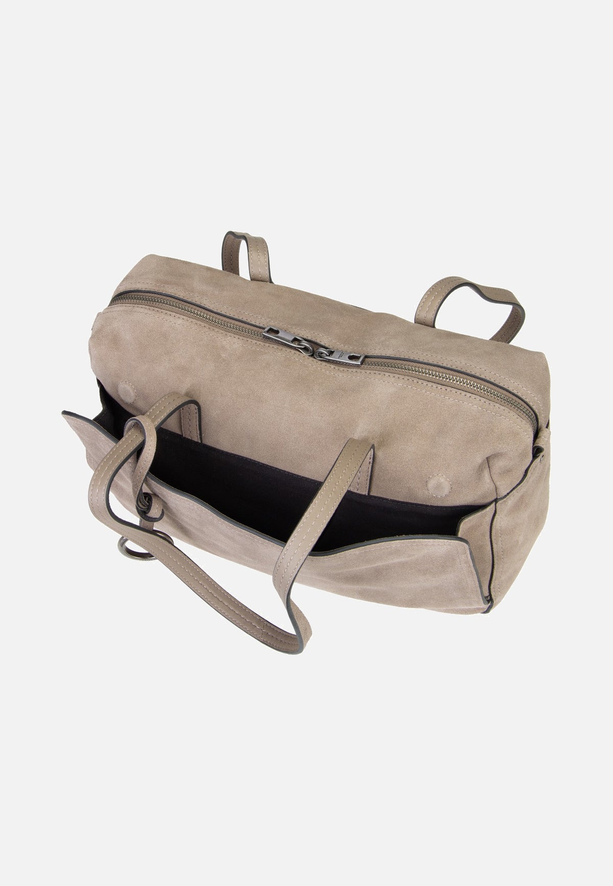 Liebeskind Berlin Clarice II Satchel M Hydro Suede Neutral Grey Cartable