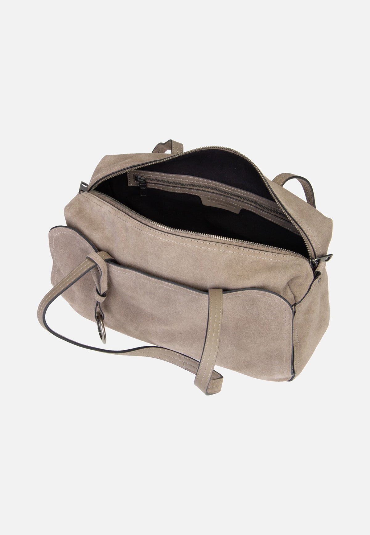 Liebeskind Berlin Clarice II Satchel M Hydro Suede Neutral Grey Cartable