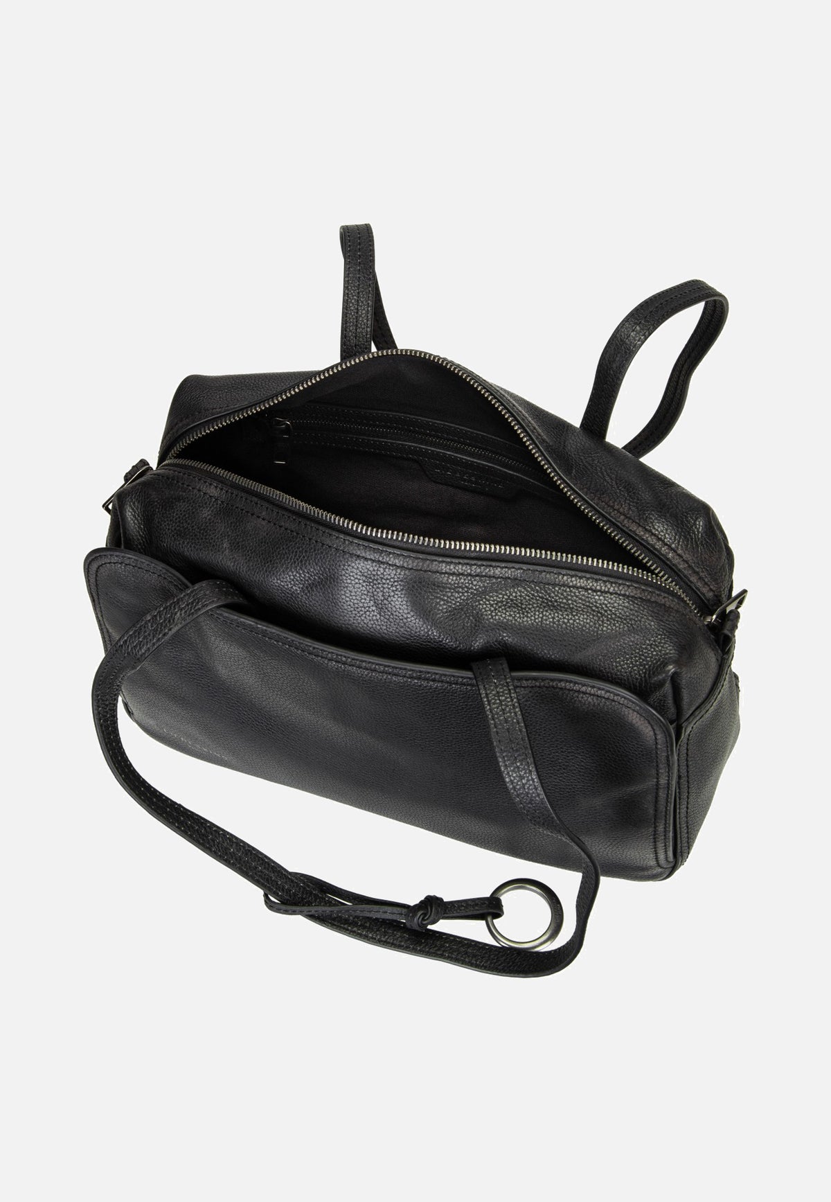 Liebeskind Berlin Clarice II Satchel M Vintage Pebble Black Borsa a tracolla
