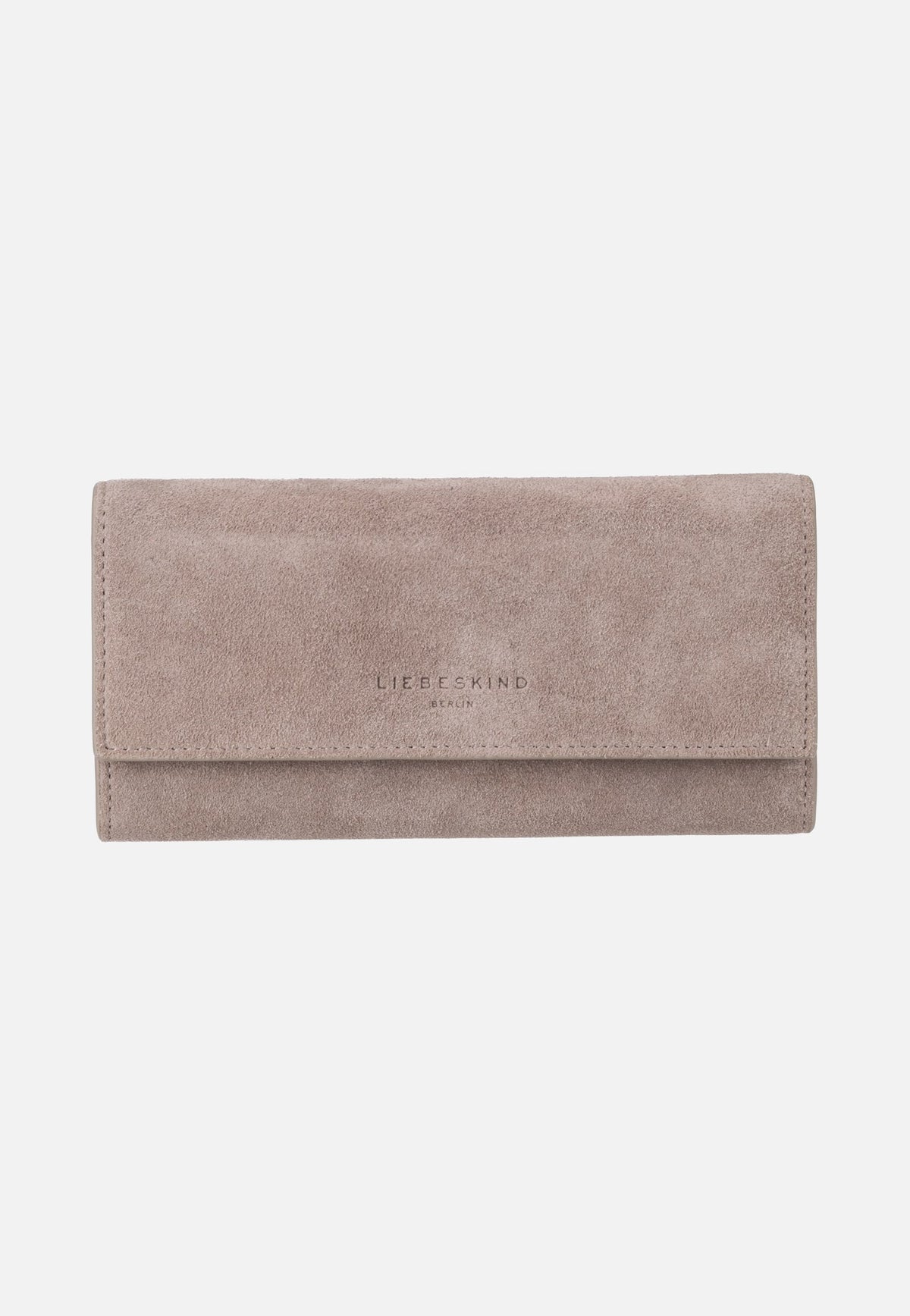Liebeskind Berlin Cora L Suede Neutral Grey Portemonnee