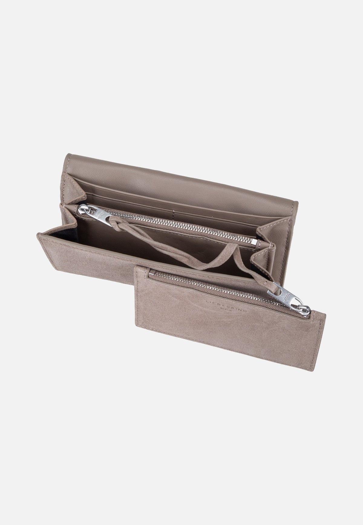 Liebeskind Berlin Cora L Suede Neutral Grey Portemonnee