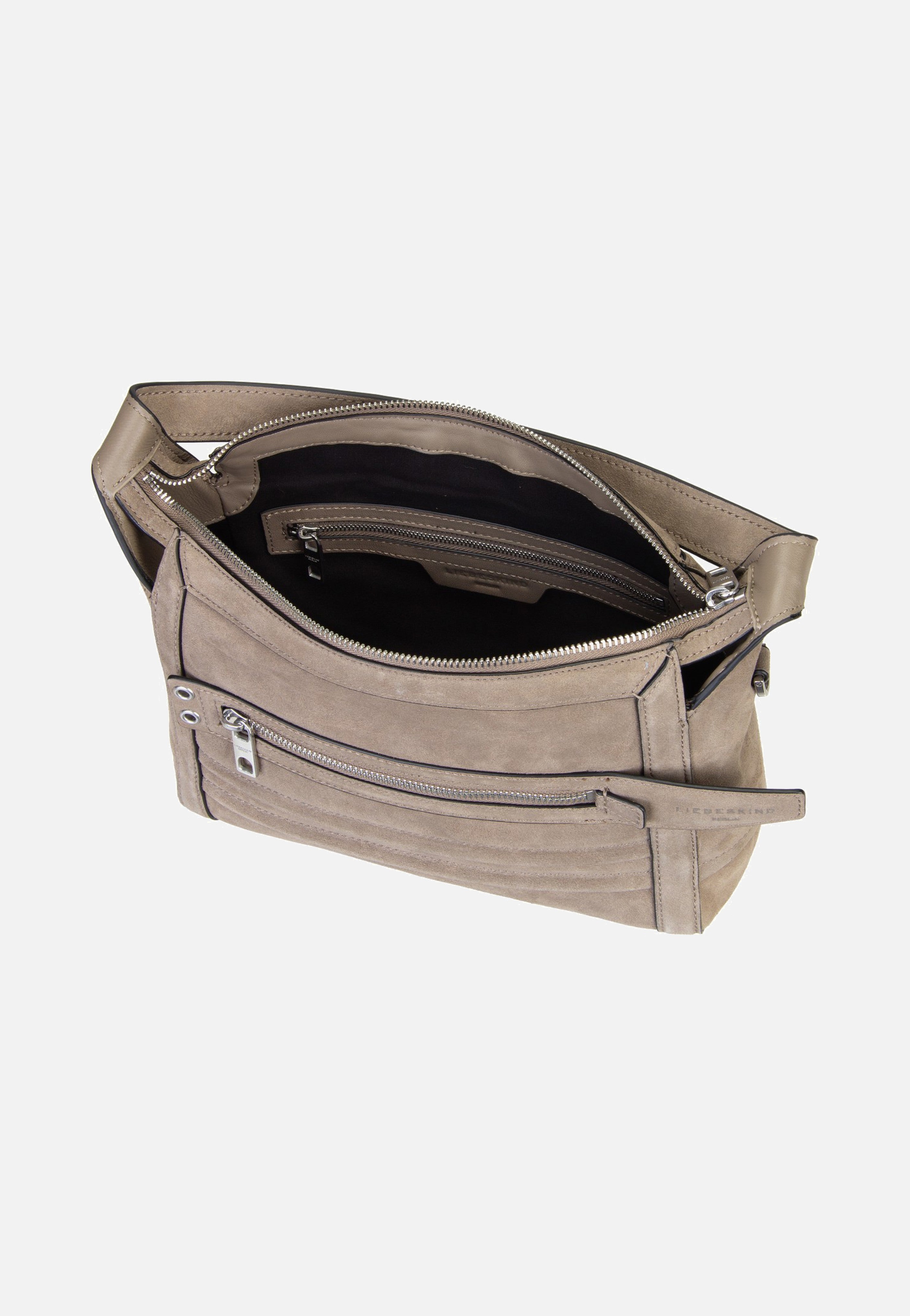 Liebeskind Berlin Delia Crossbody S Suede Neutral Grey Crossbody Bag
