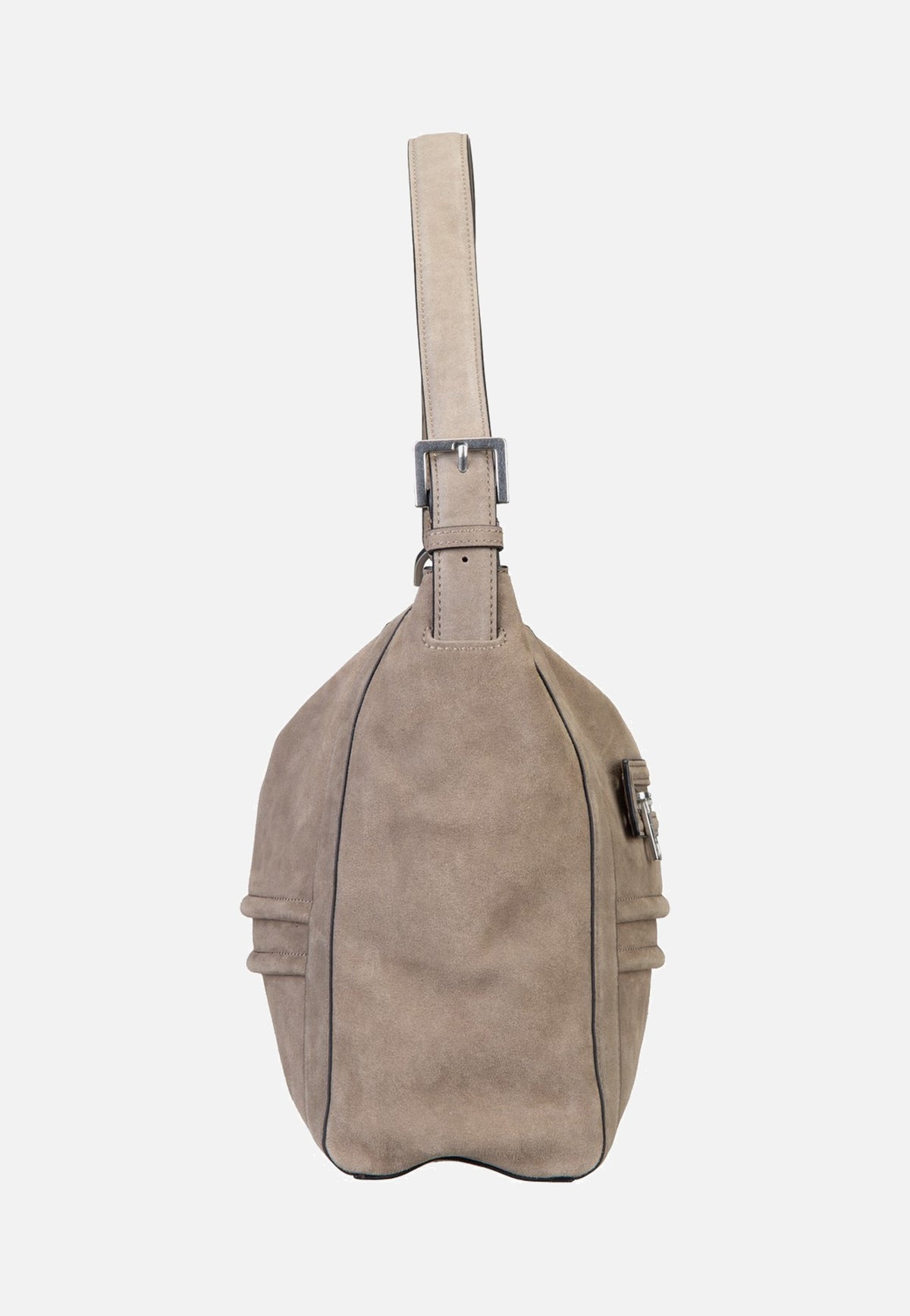 Liebeskind Berlin Delia Hobo M Suede Neutral Grey Sac Hobo