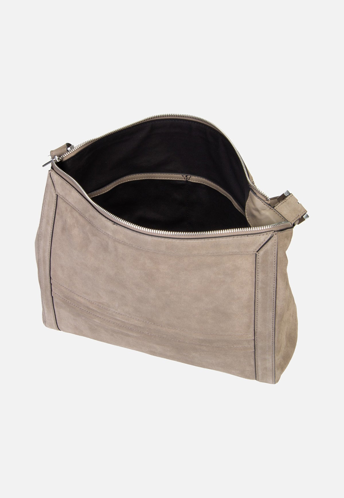 Liebeskind Berlin Delia Hobo M Suede Neutral Grey Sac Hobo
