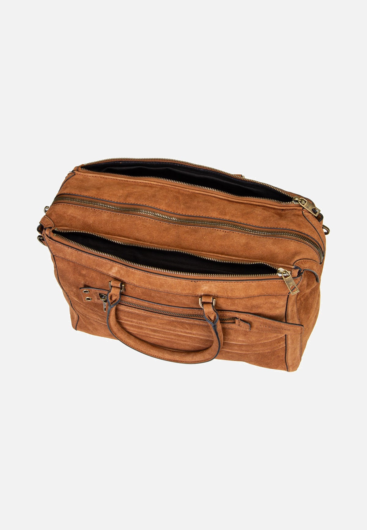 Liebeskind Berlin Delia Satchel M Suede Brown Cartera