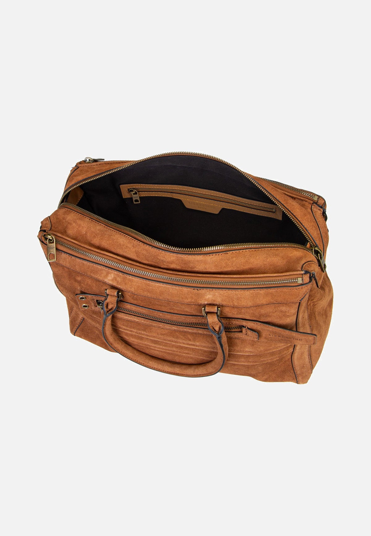 Liebeskind Berlin Delia Satchel M Suede Brown Cartera