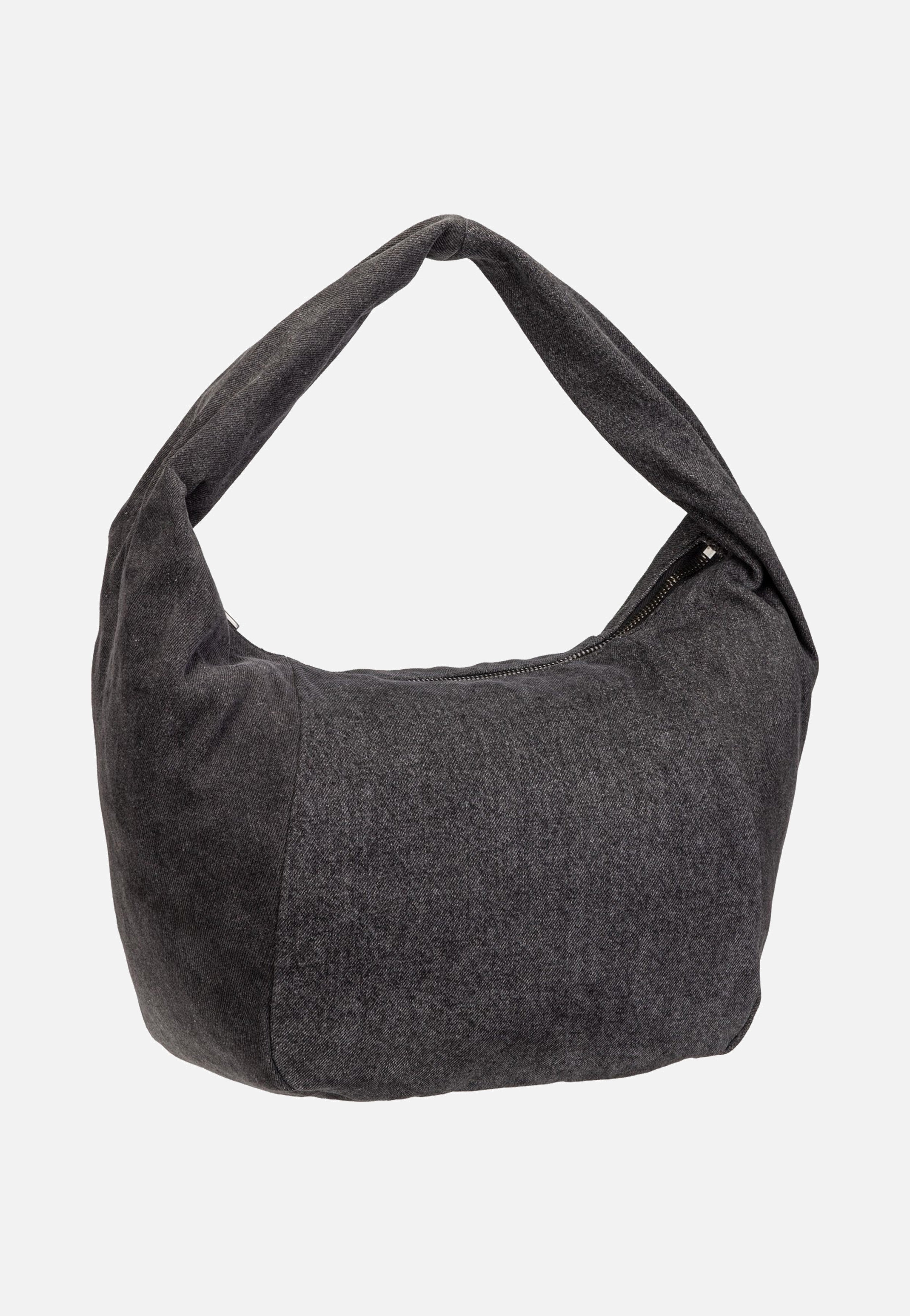 Liebeskind Berlin Farrah Hobo M Denim Black Hobo Bag