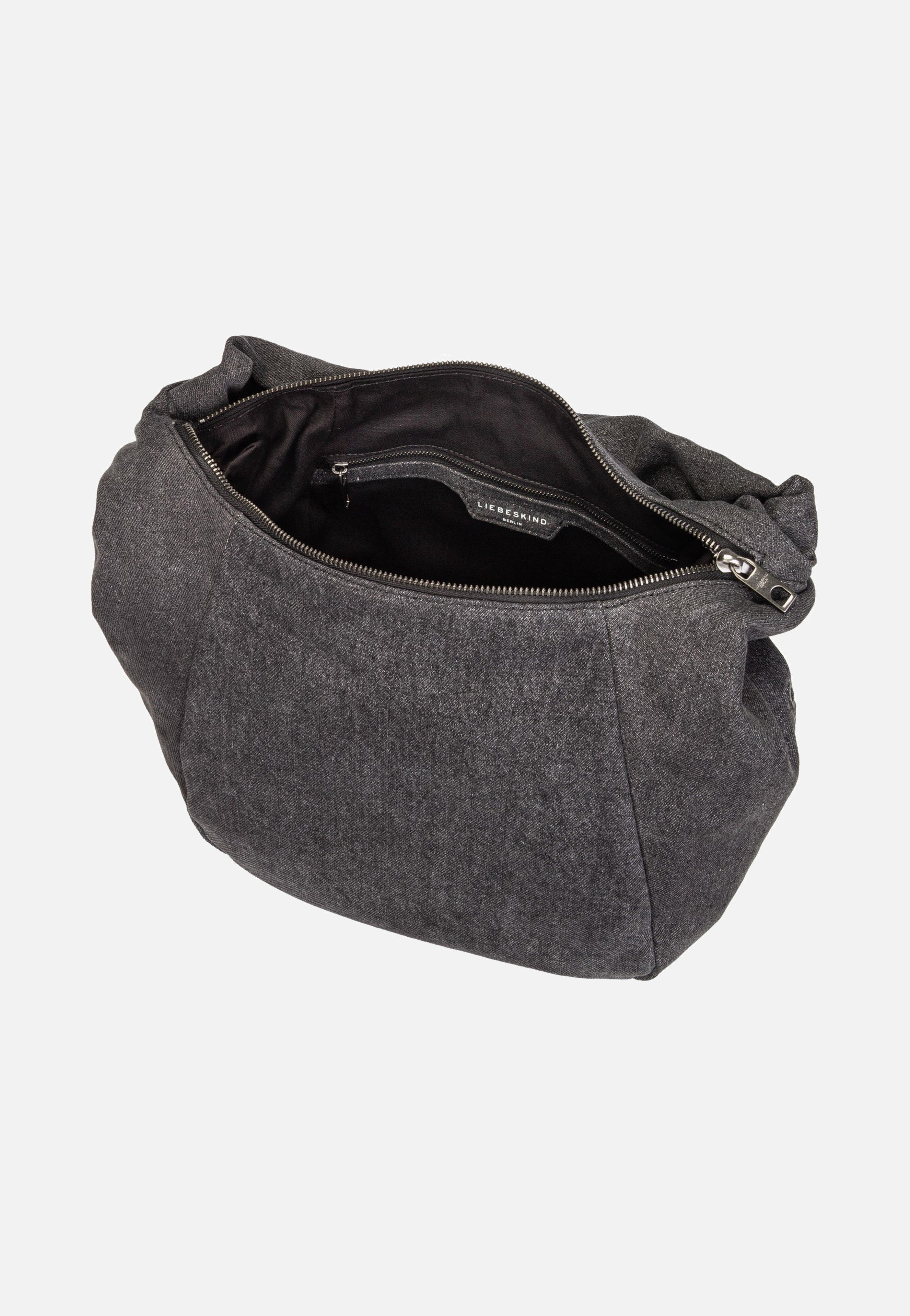Liebeskind Berlin Farrah Hobo M Denim Black Hobo Bag