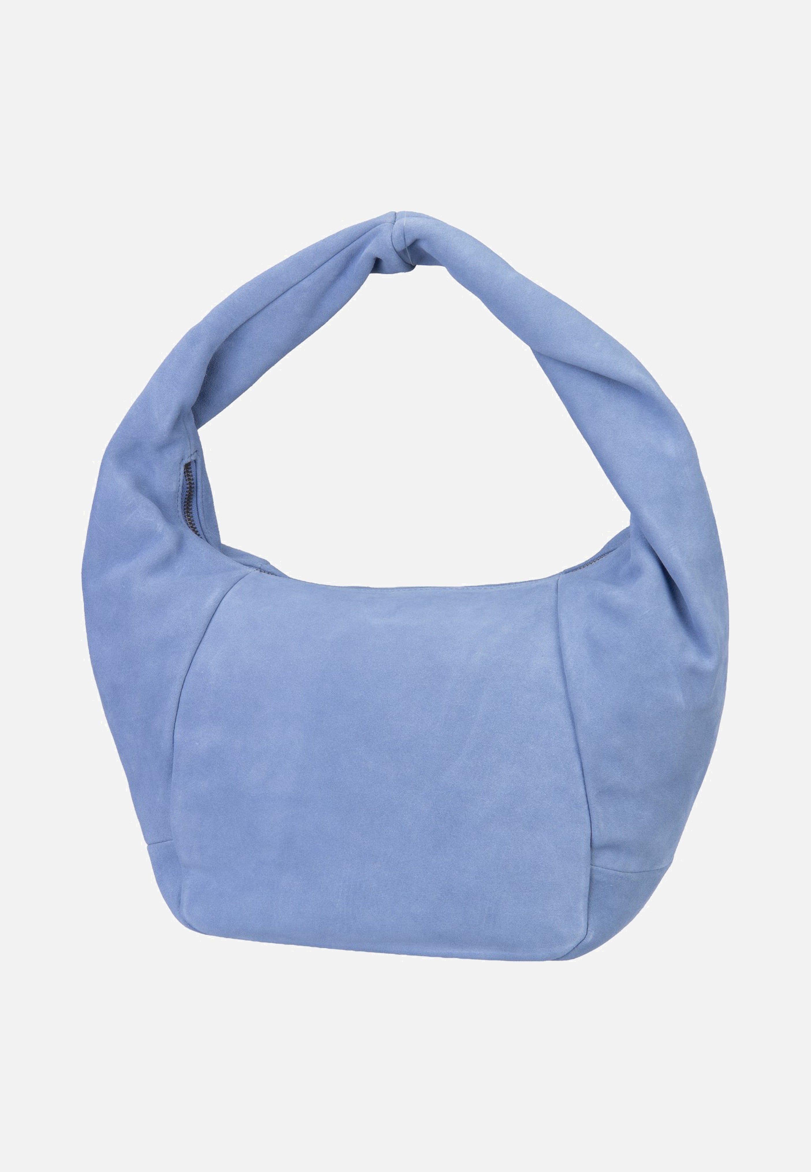 Liebeskind Berlin Farrah II Hobo M Hydro Suede Flower Blue Hobo Bag